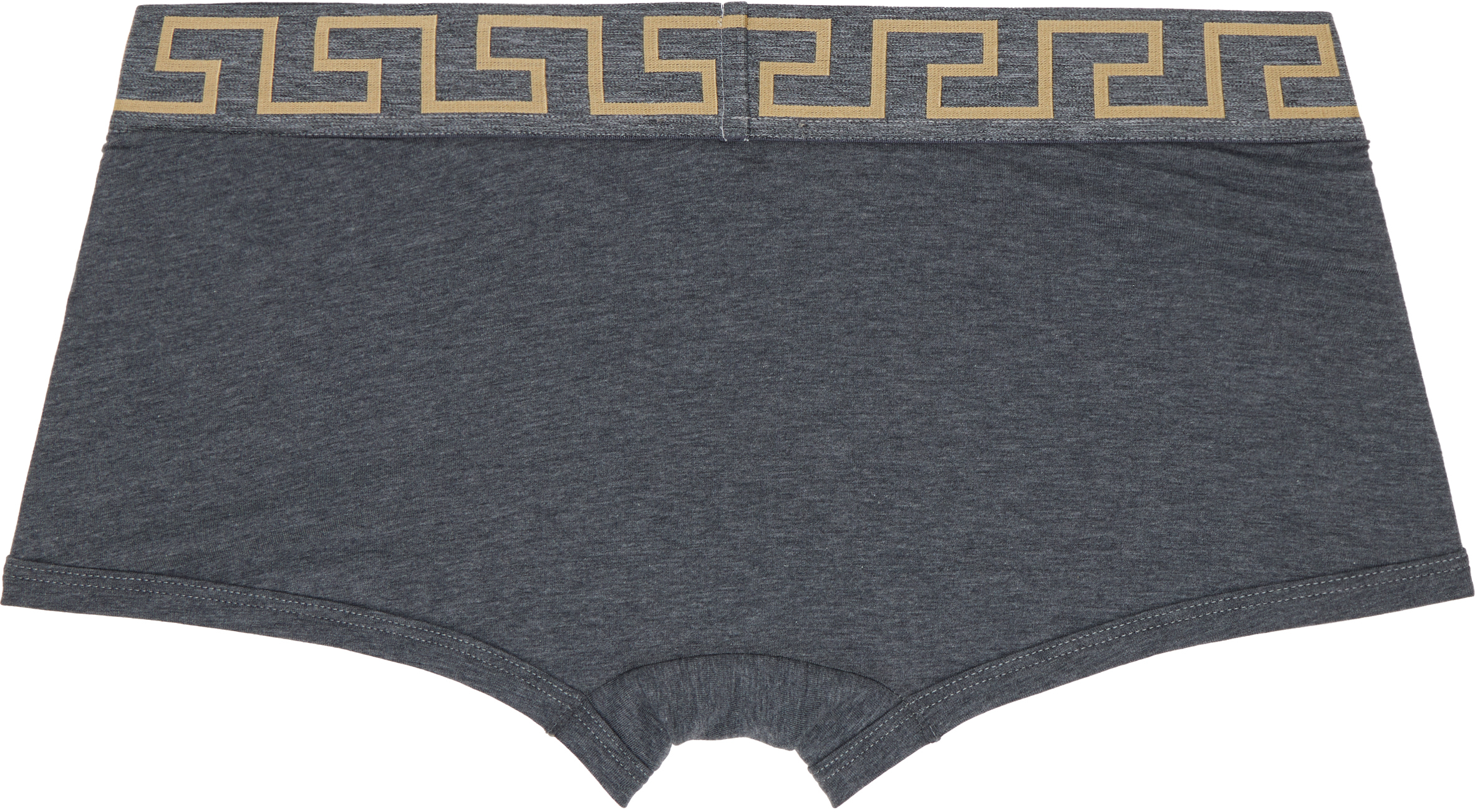 Versace Set Of Three Cotton Boxers In A3278-black+grey+whi
