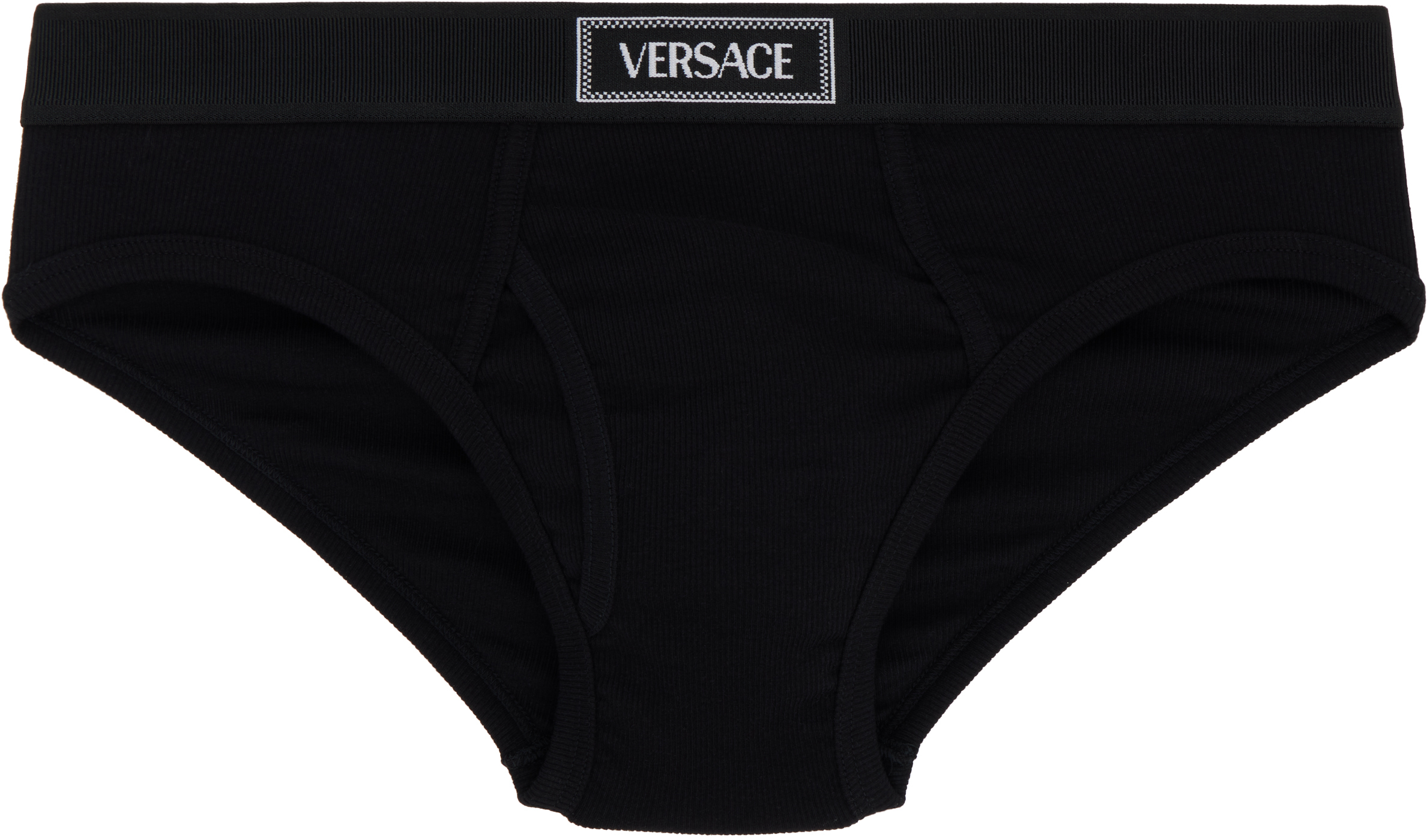 Black 90s Vintage Logo Briefs