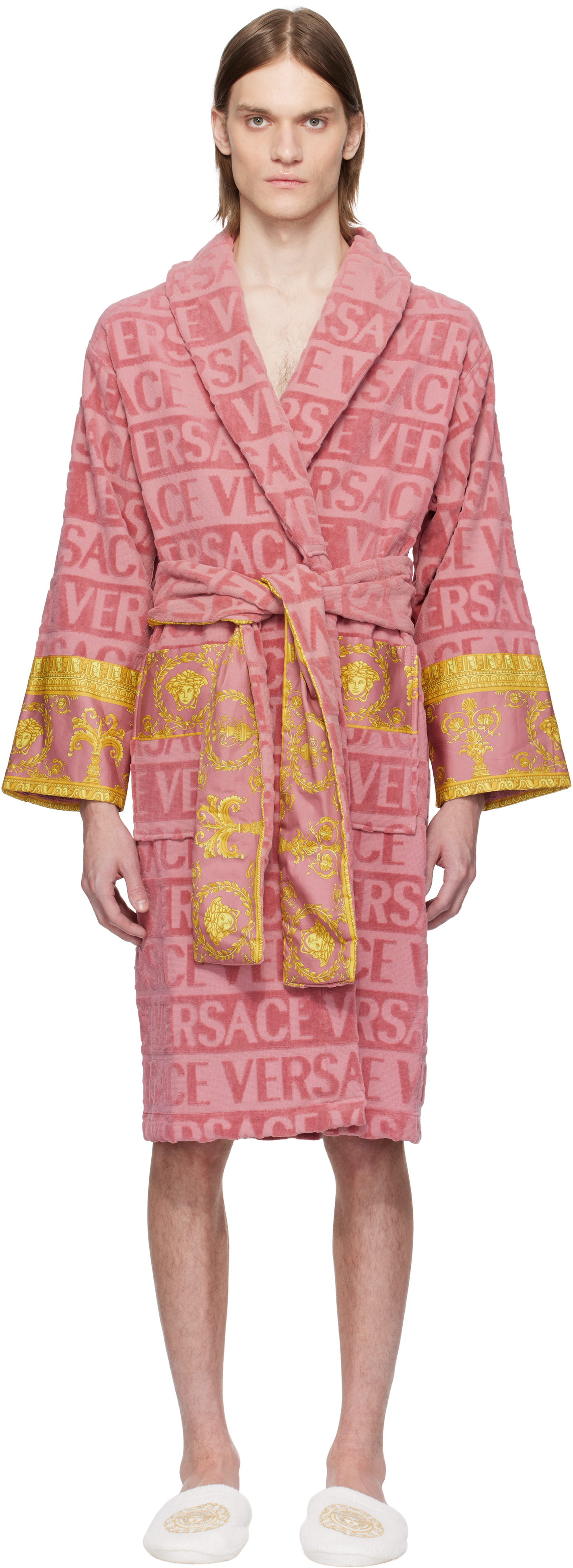 【関税＆送料込み】Versace Underwear Robe Tex Versace Barocco-Print Cotton-Stretch Boxer Briefs | Saks