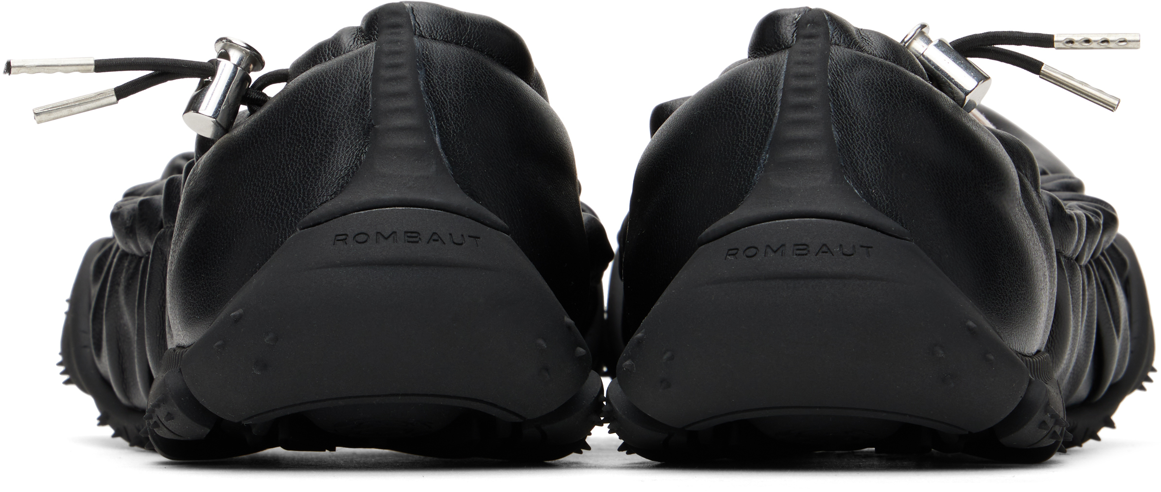 ROMBAUT BLACK REI BEYOND LEATHER BALLERINA FLATS