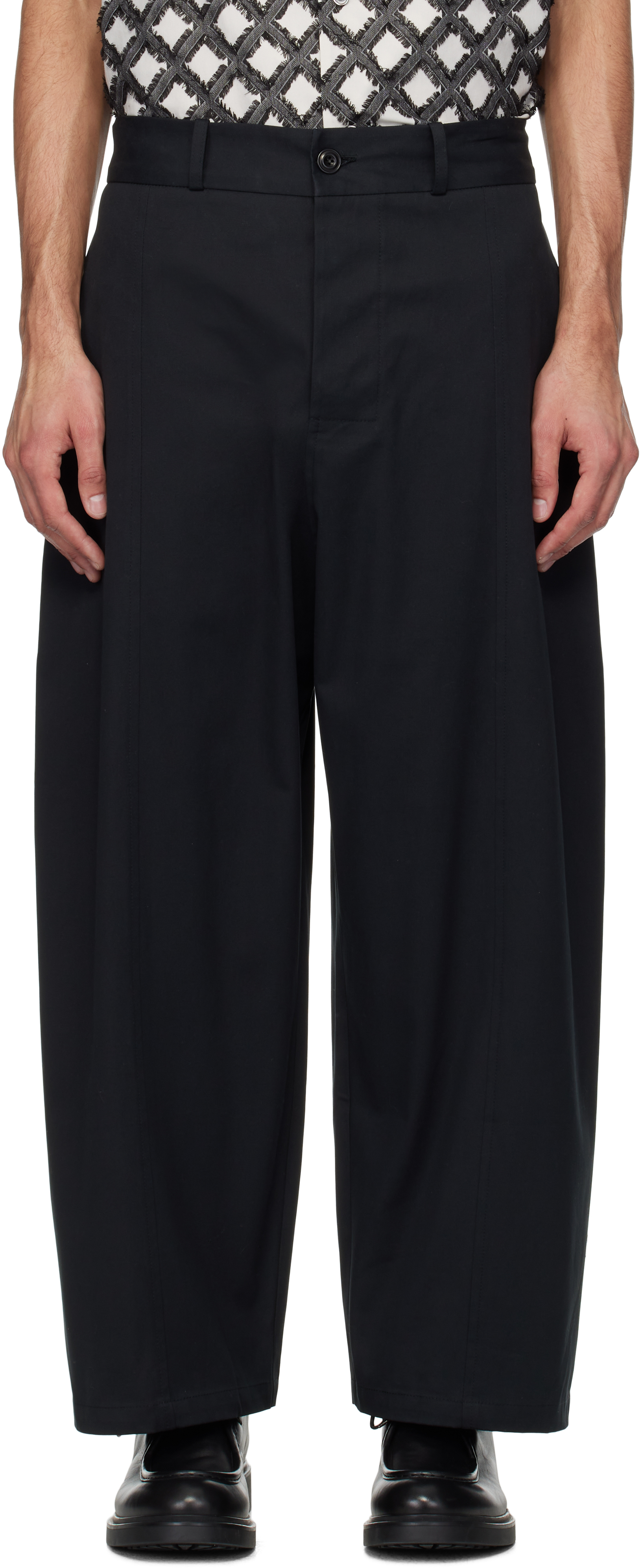 Black Welt Trousers