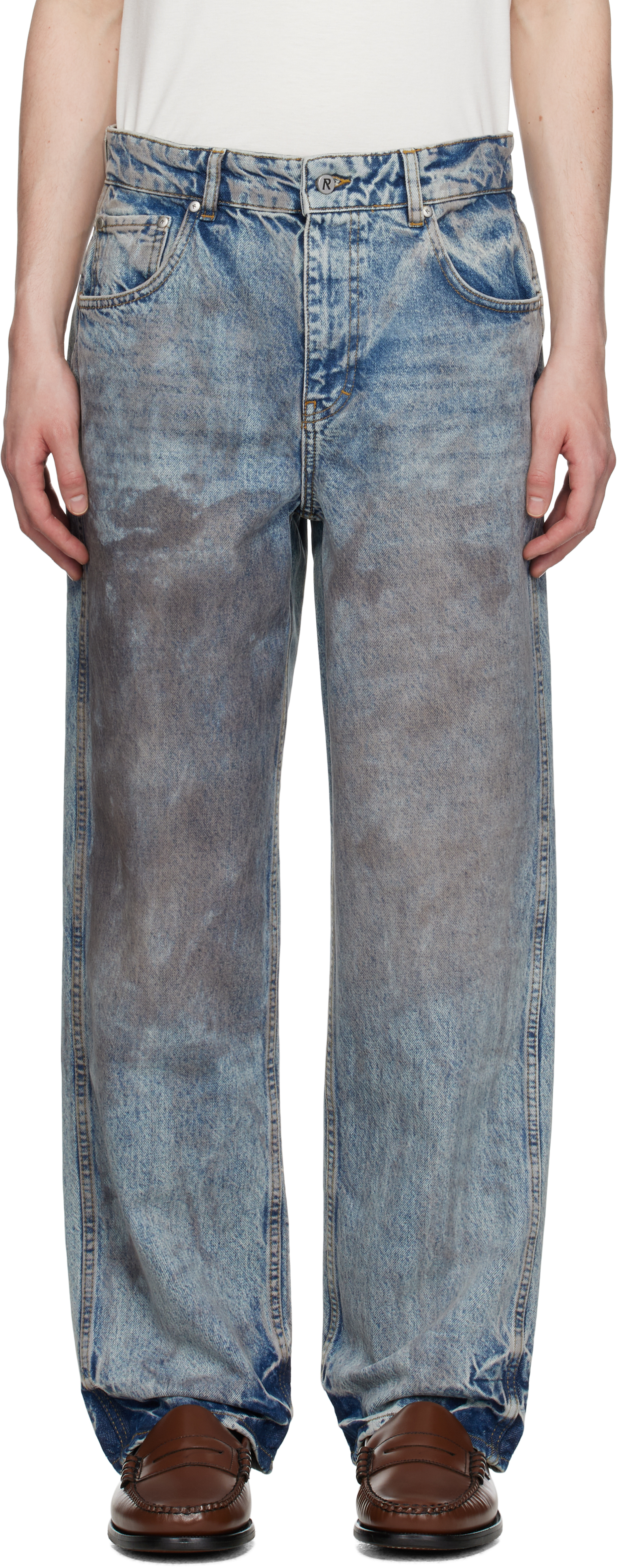Blue R3 Baggy Denim Jeans