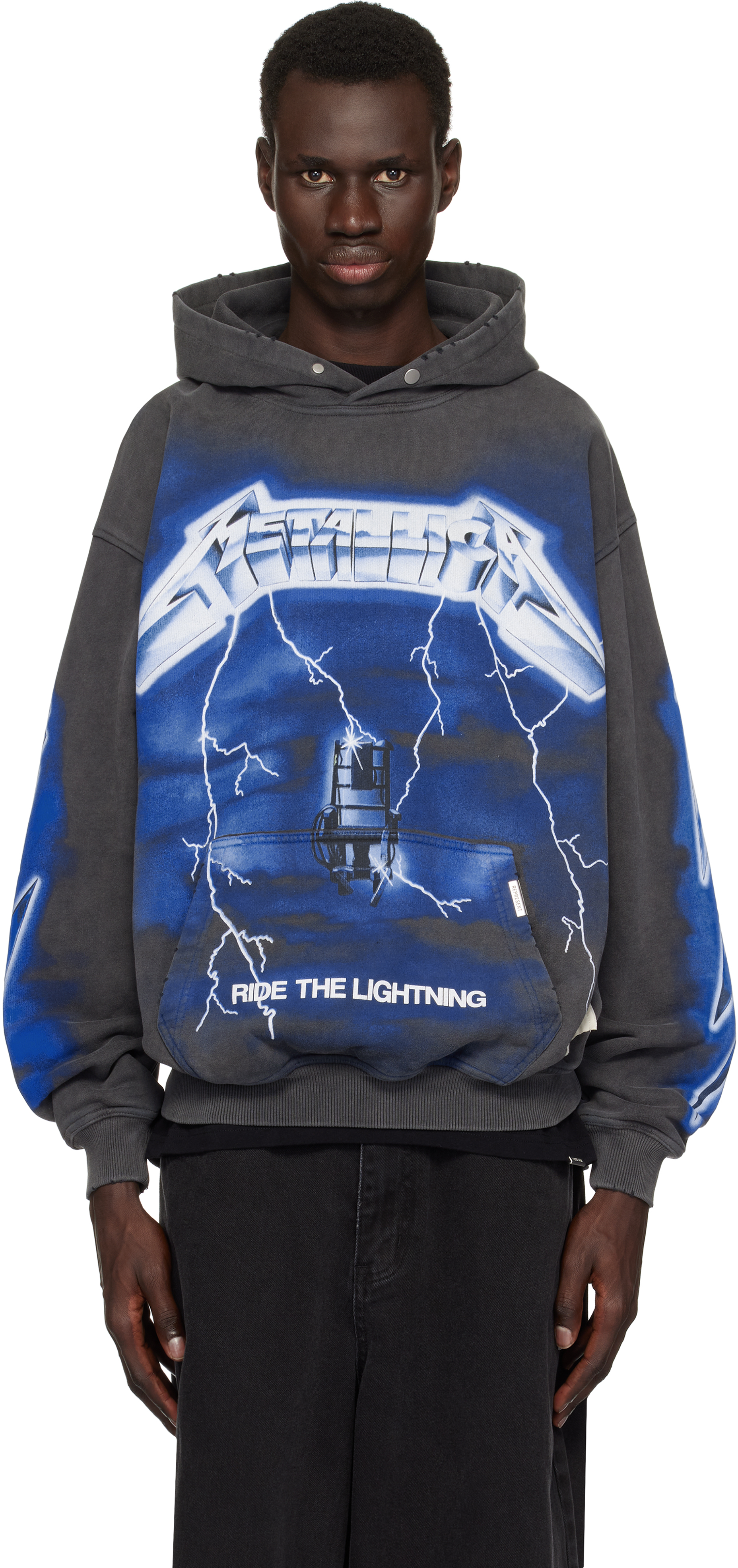 Gray 
Metallica Ride The Lightning
 Hoodie