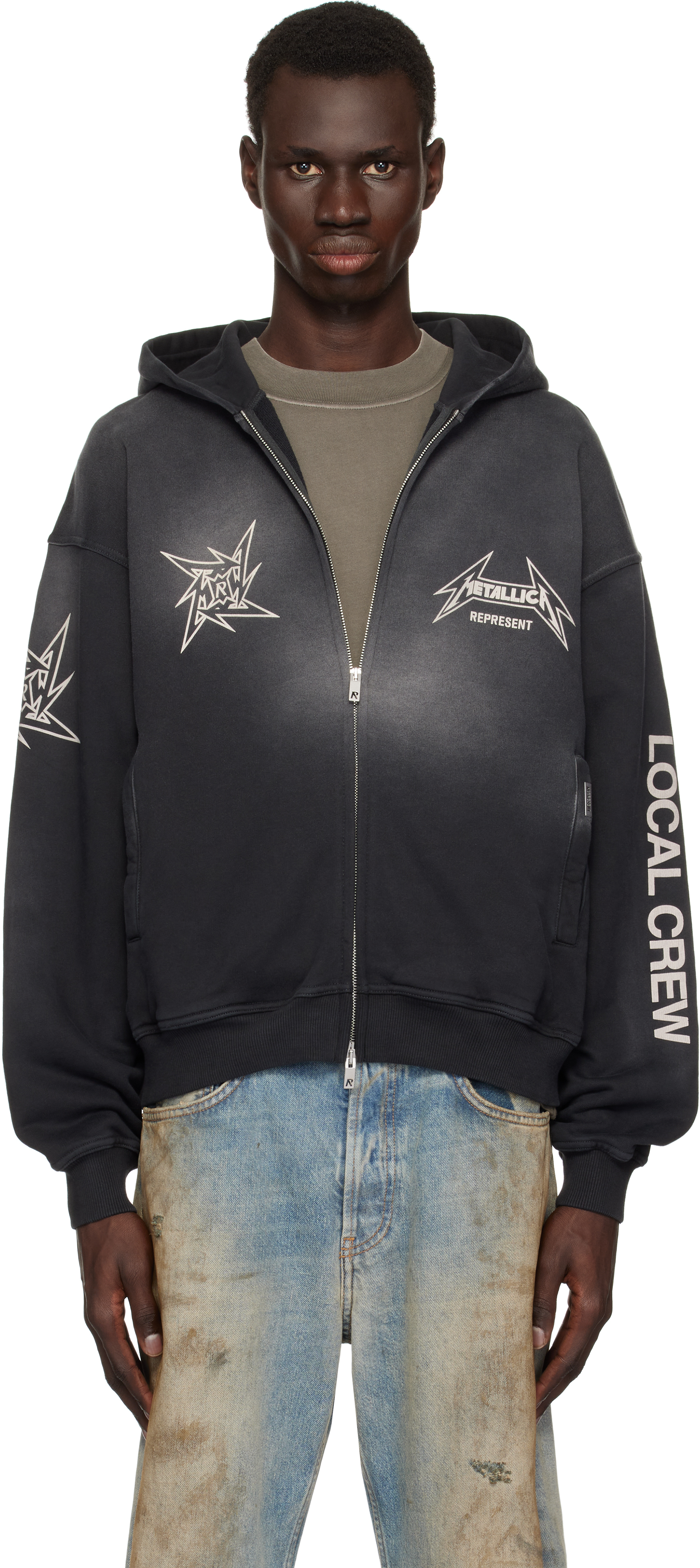 Black 
Metallica
 Local Crew Zip Hoodie