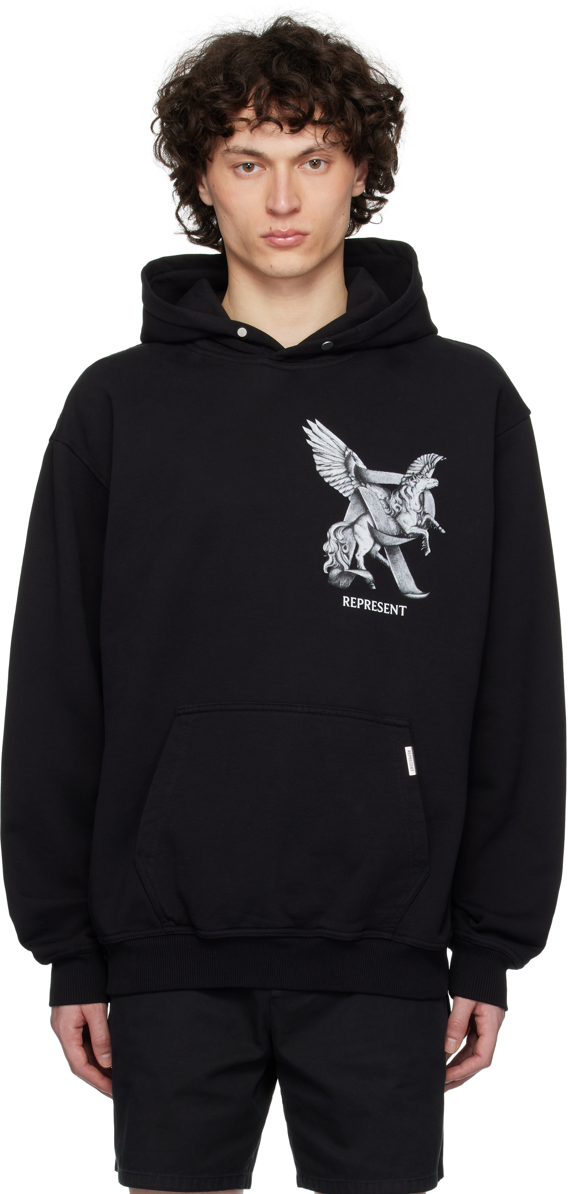 Black 'Elegance In Motion' Hoodie