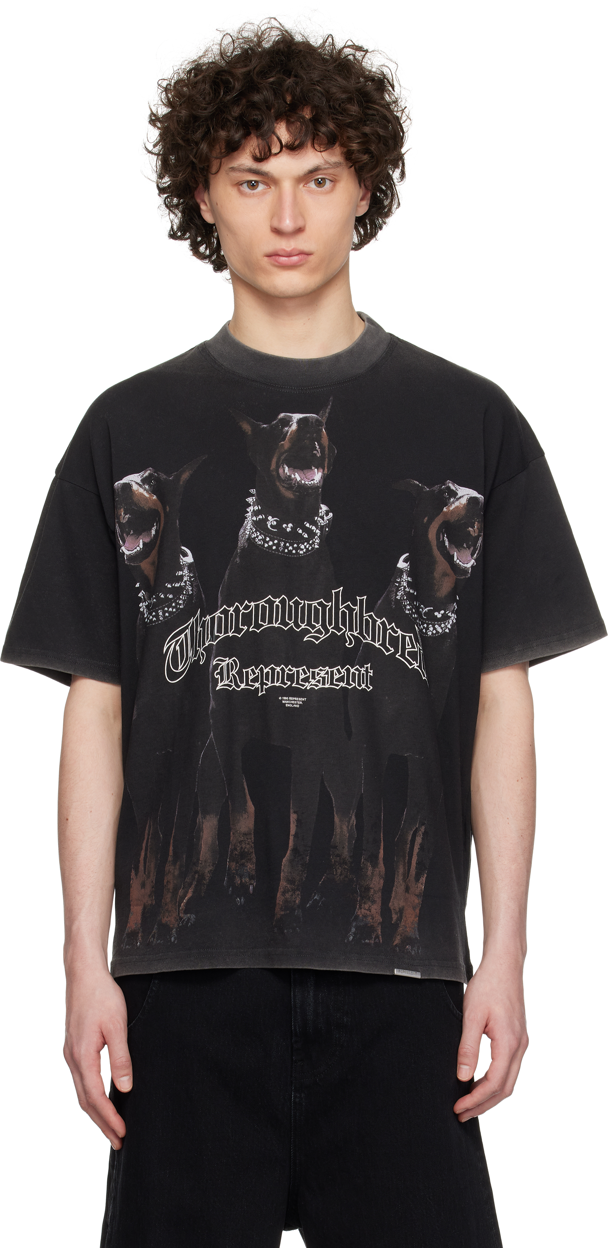 Beige 'Thoroughbred' T-shirt