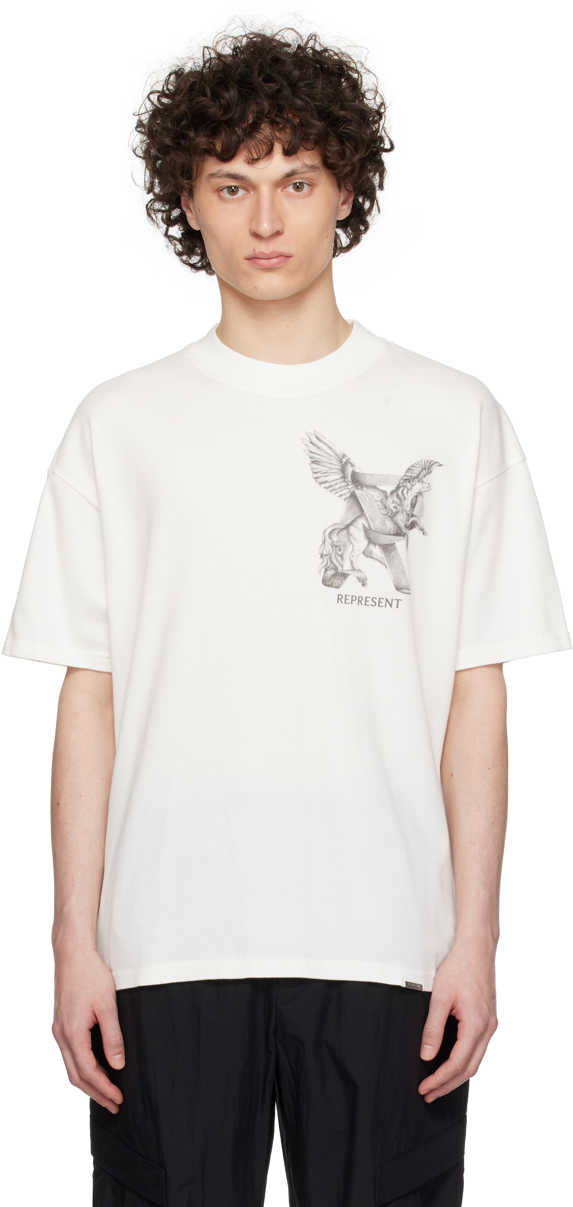 Black 'Elegance In Motion' T-shirt