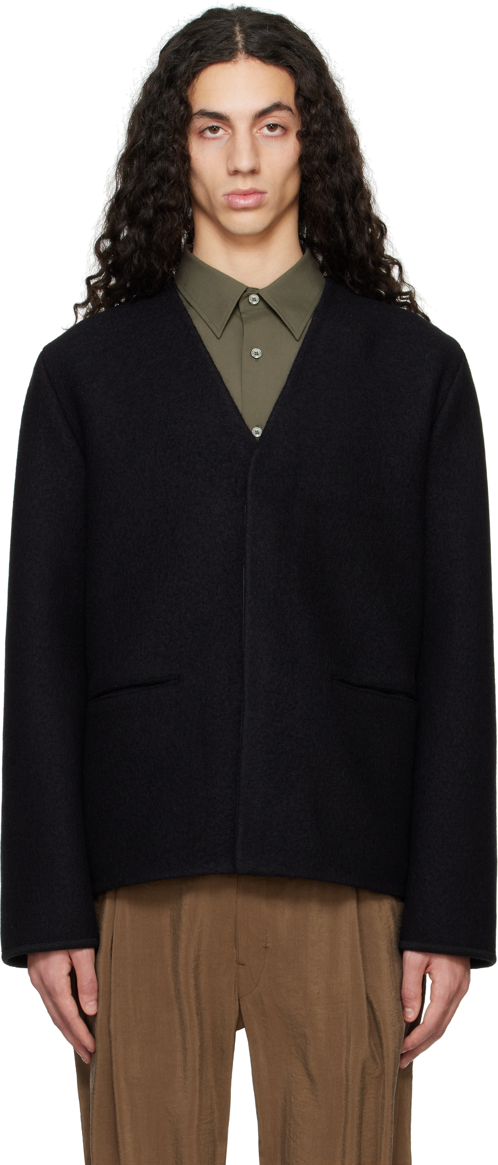 Black Walker Cardigan