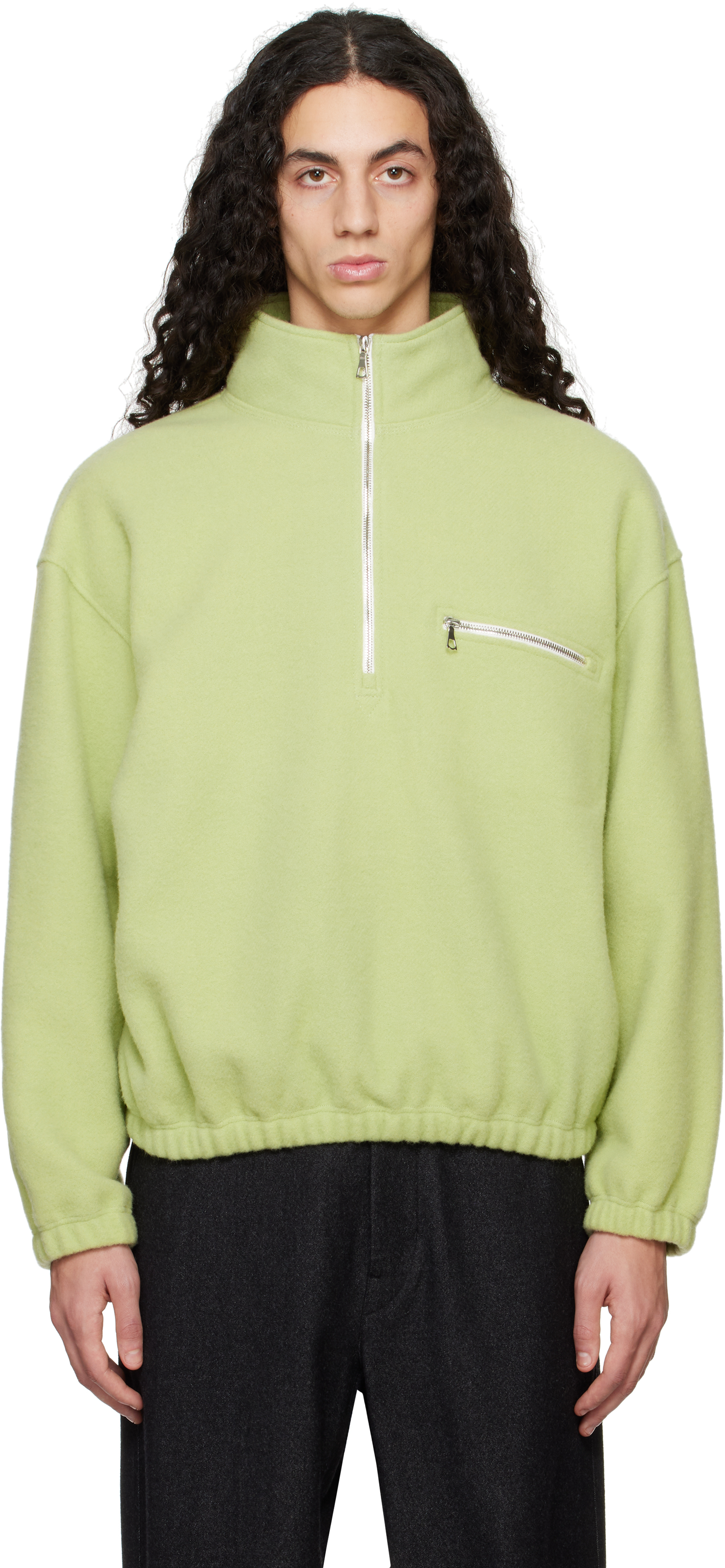 Green Fleece Sweater