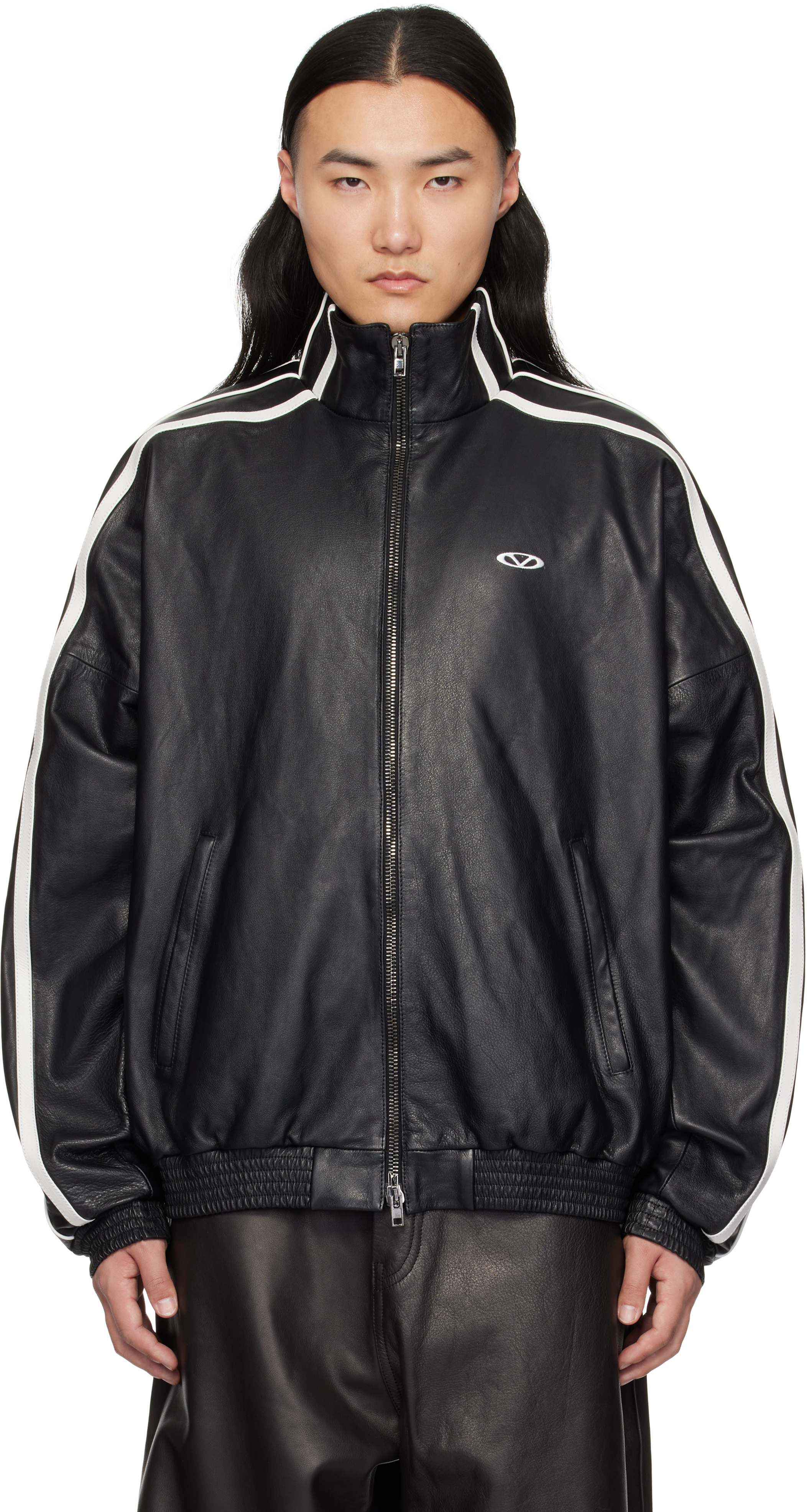 Black Gym Leather Jacket