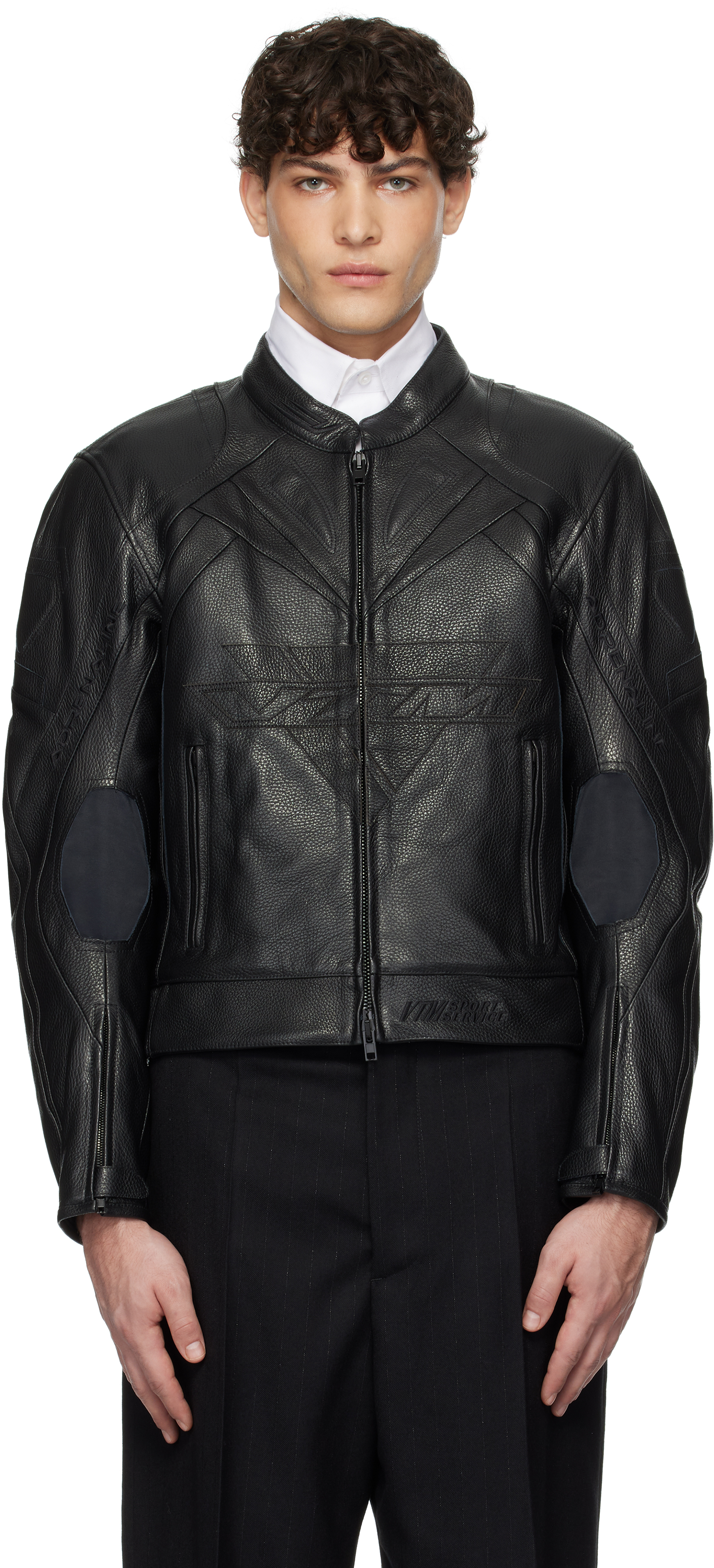 Black Pro Racing Leather Jacket