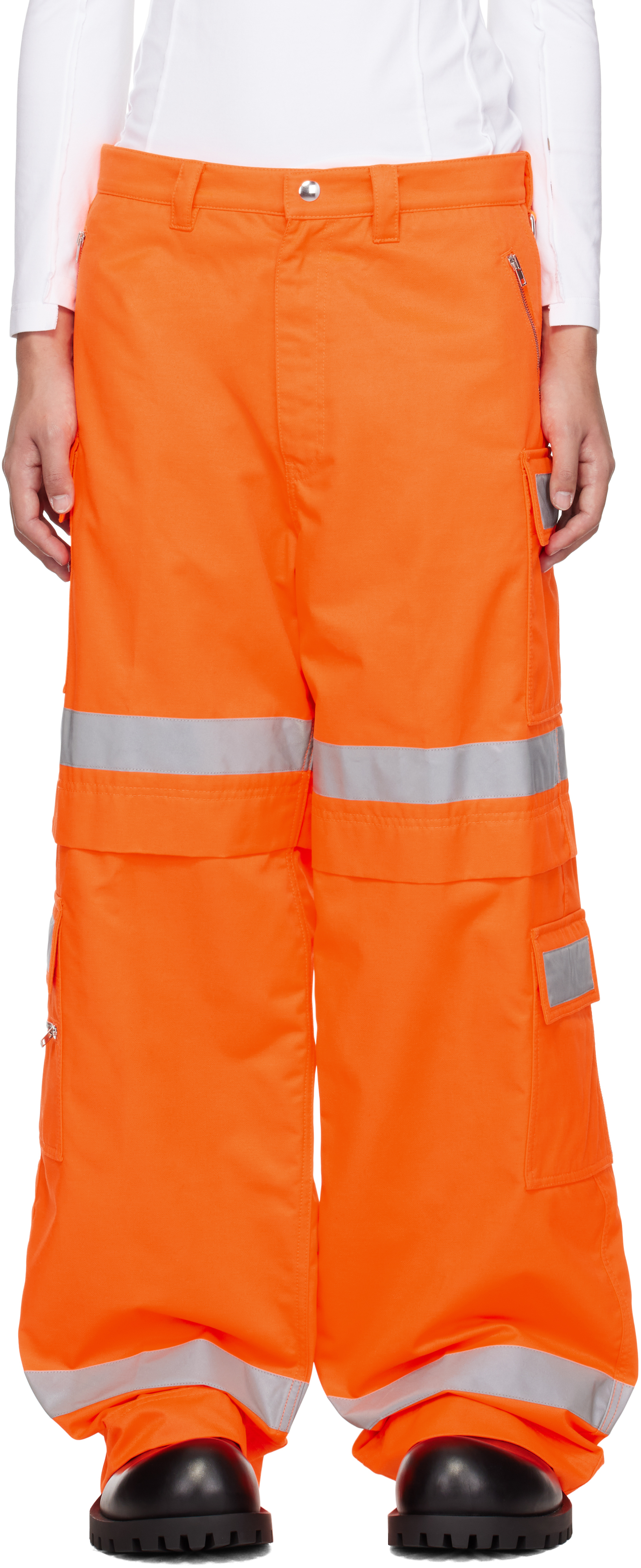 Orange Workwear Cargo Pants