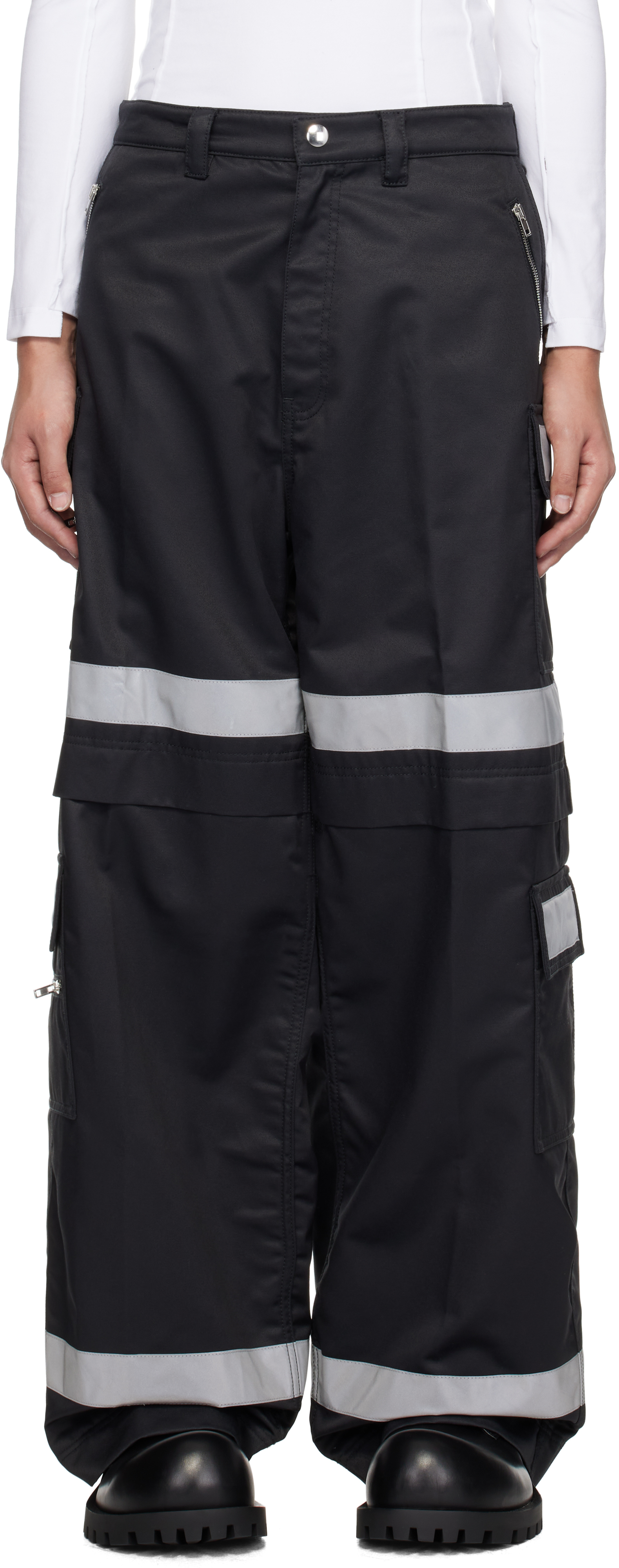 Black Workwear Cargo Pants