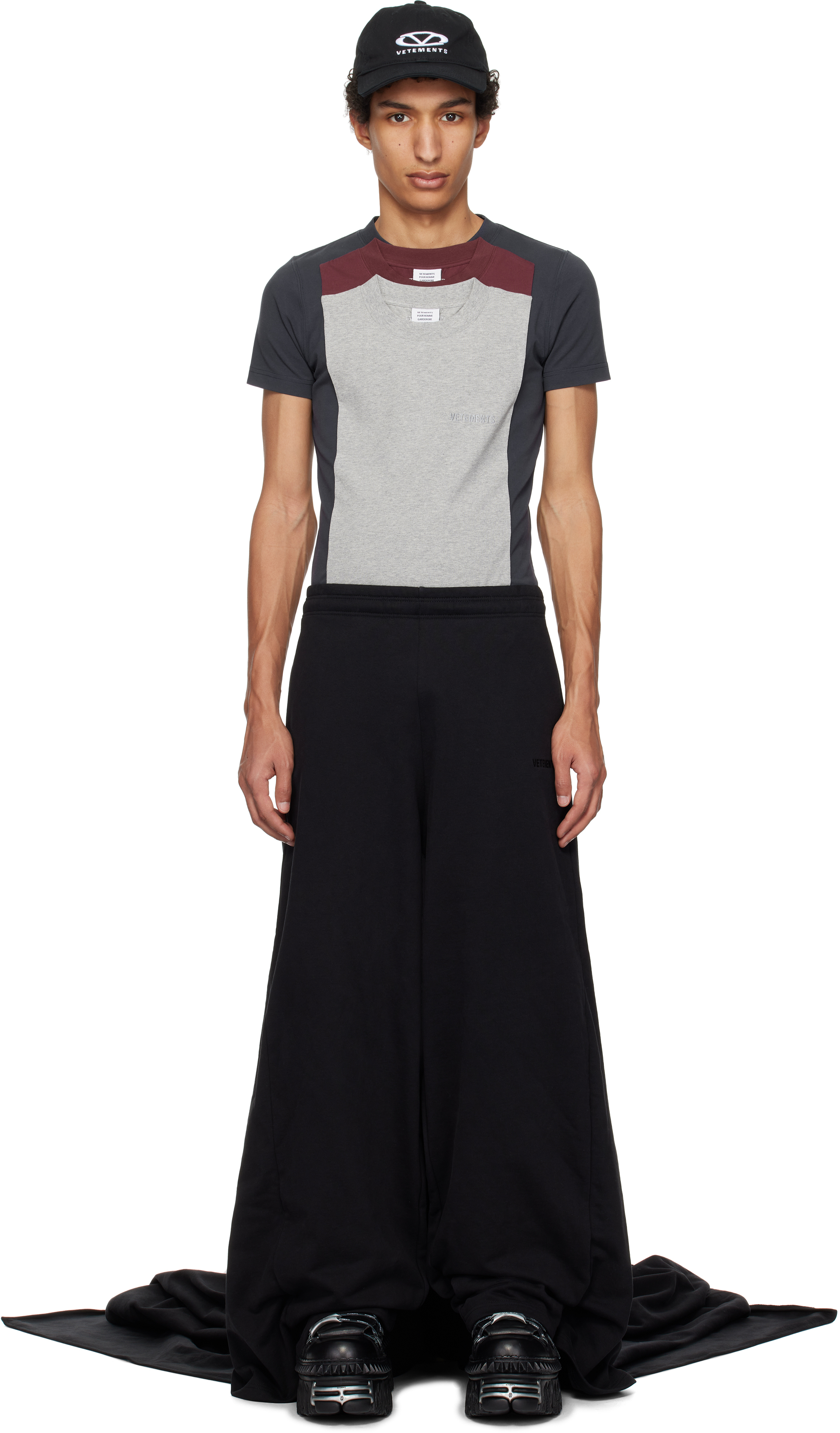 Black Runway Train Sweatpants