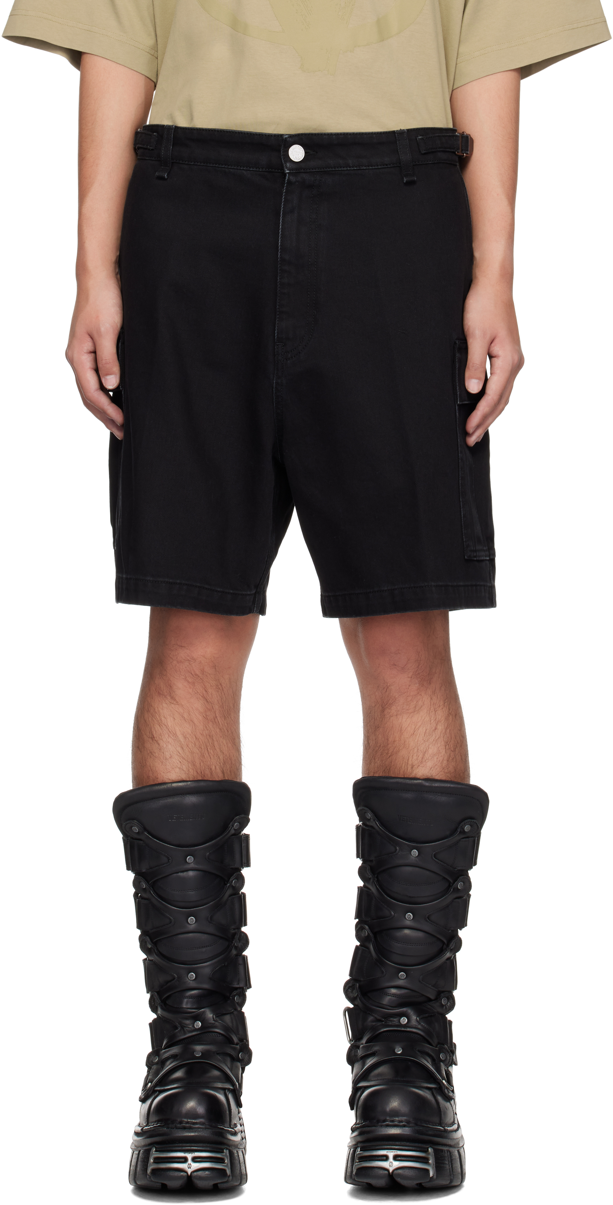 Black Cargo Shorts