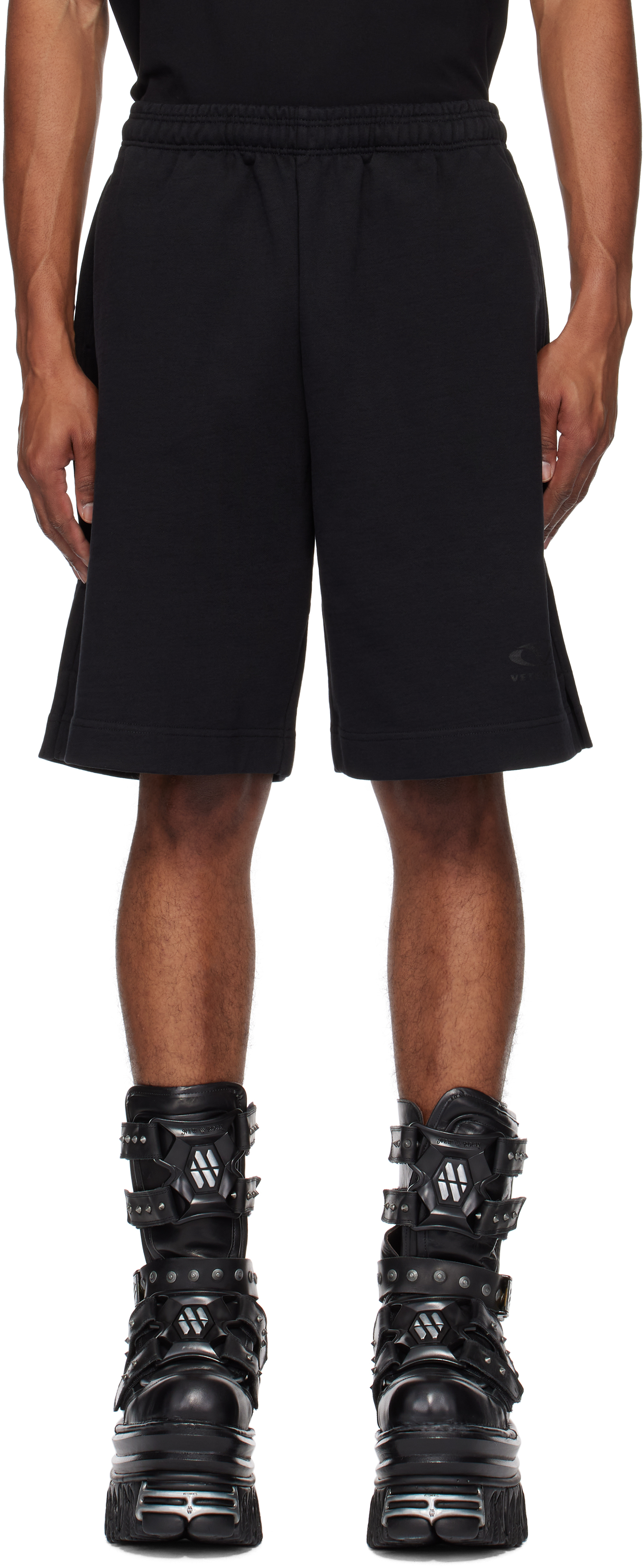 Black Oval Logo Shorts