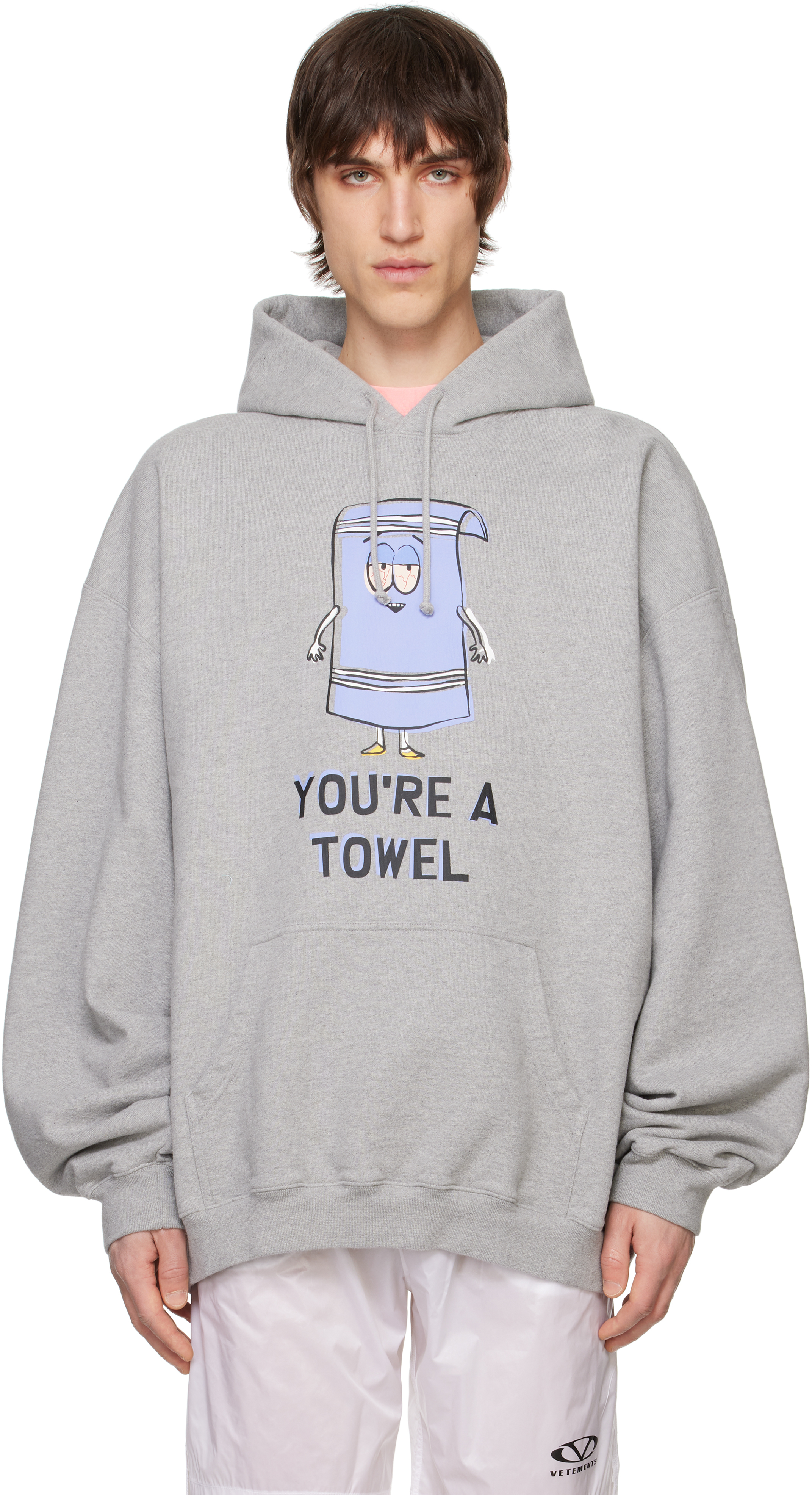 Gray Runway 'You're a Towel' Oversized Hoodie