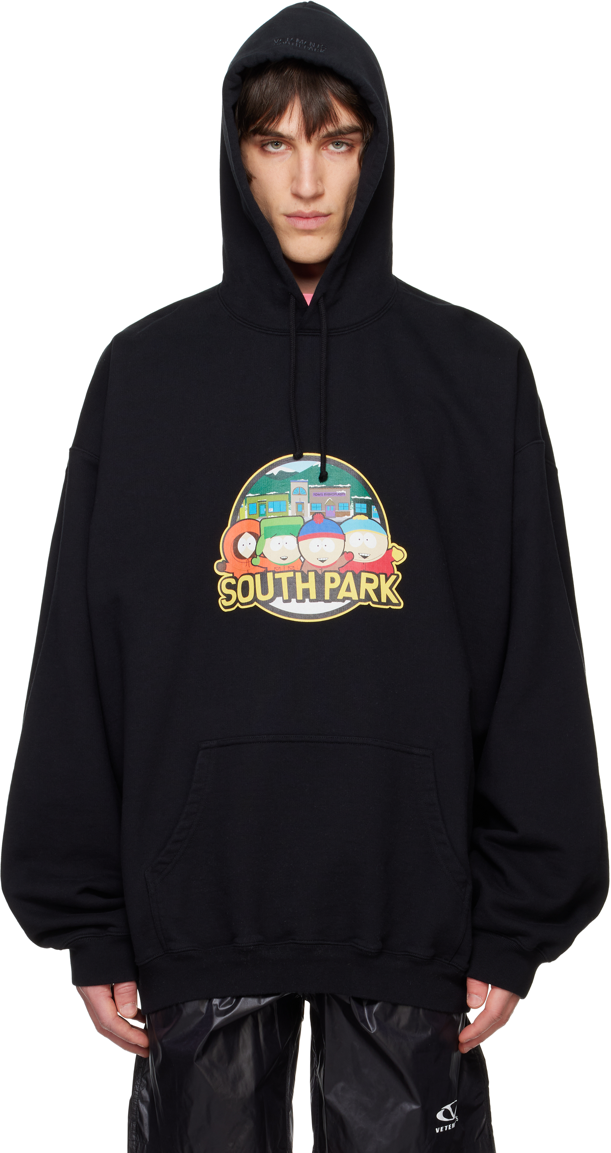 Black 'South Park' Oversized Hoodie