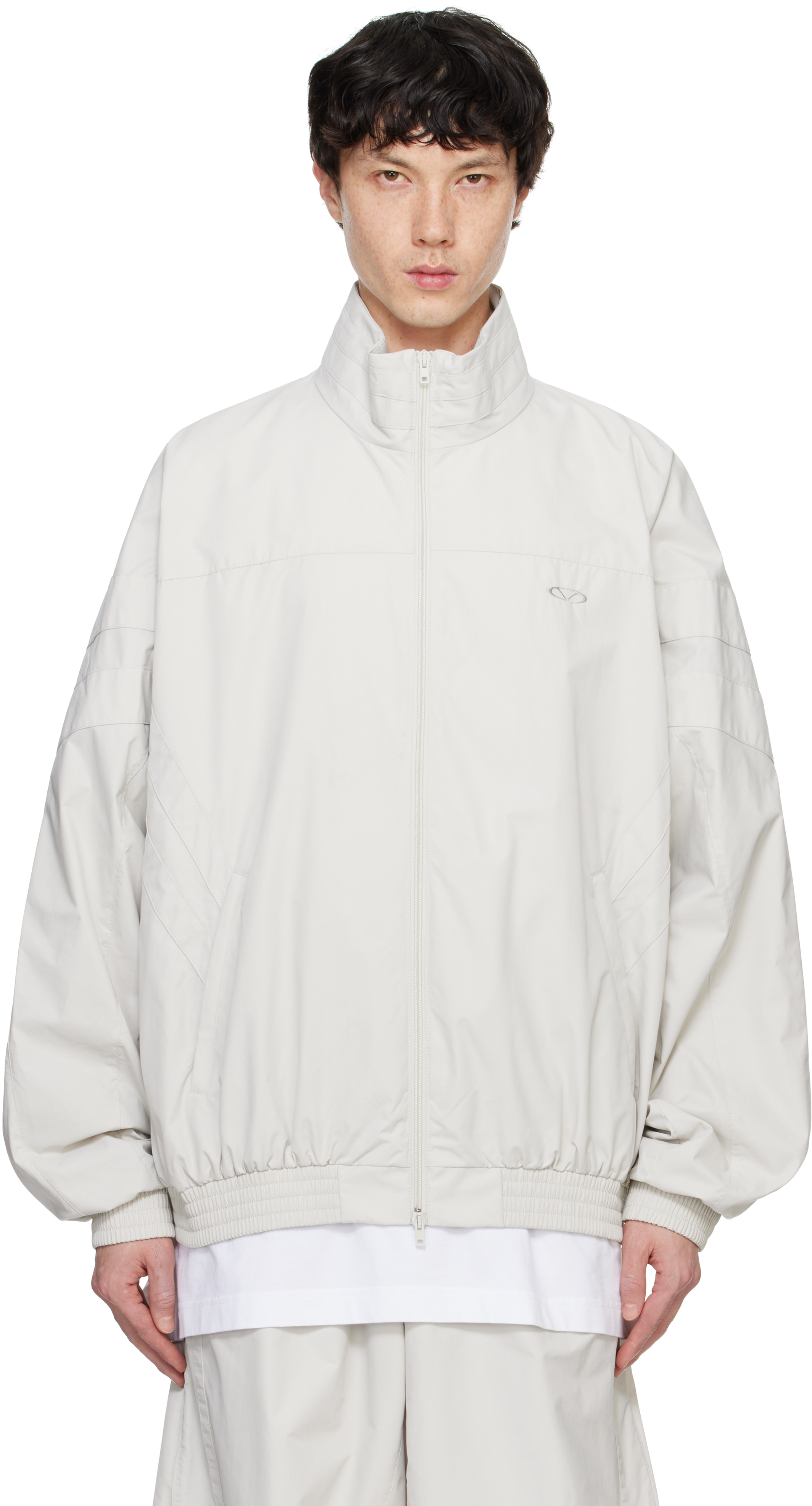 White Oval Logo Track Jacket