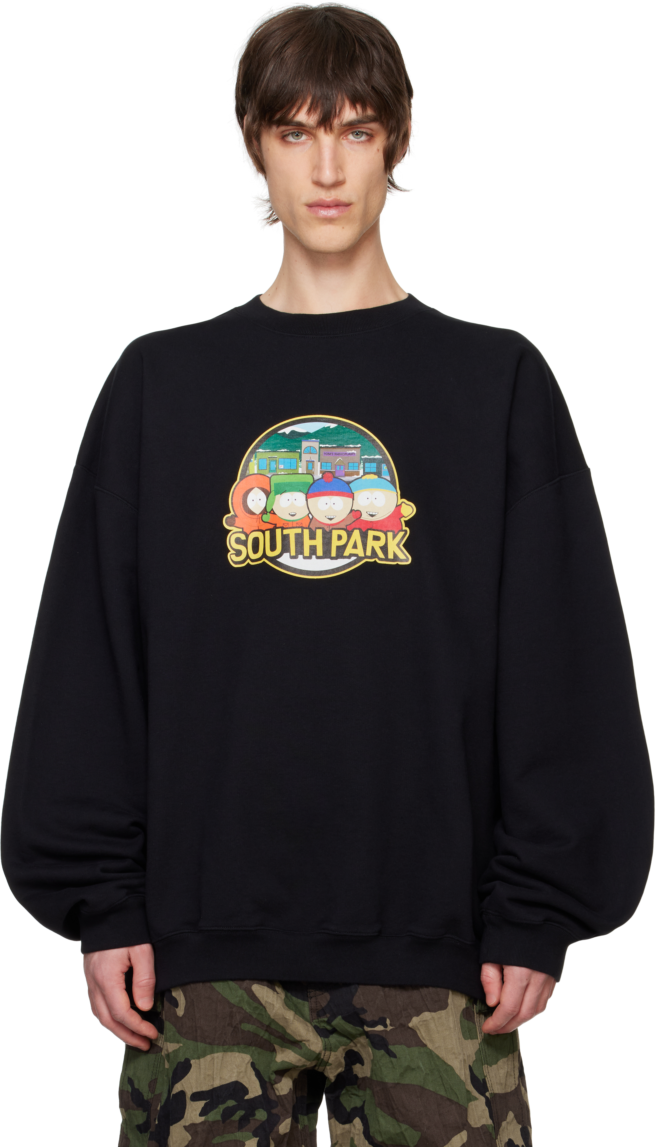 Black Runway 'South Park' Oversized Sweatshirt