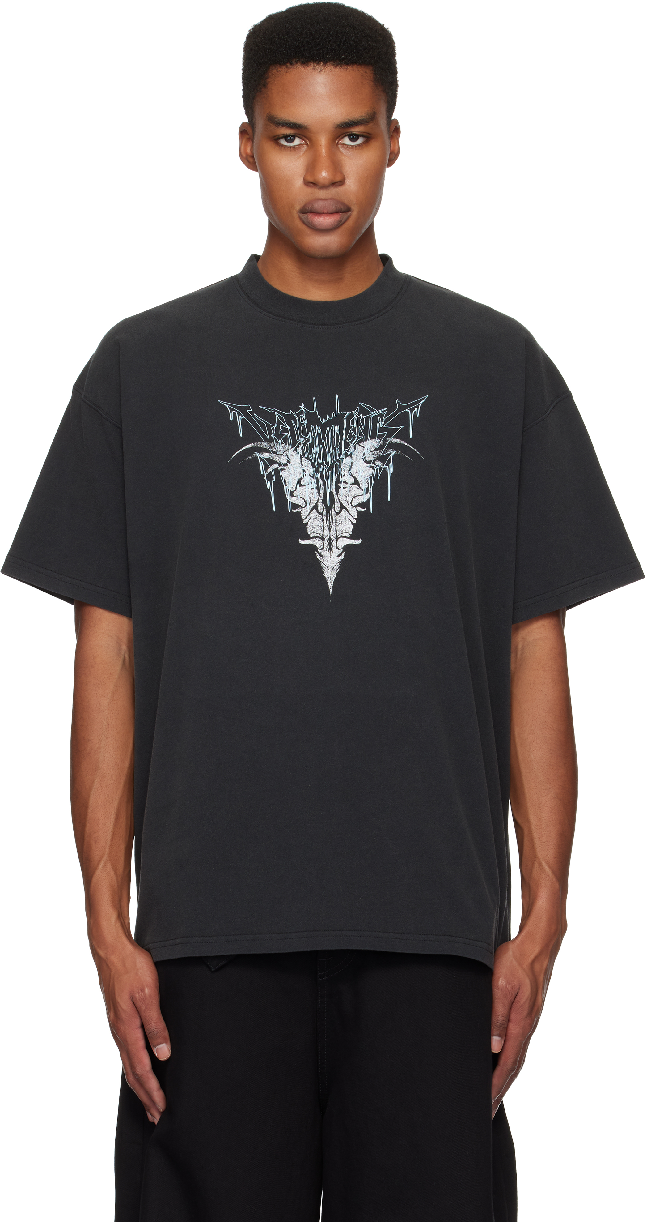 Black Bone 'V' Regular T-shirt