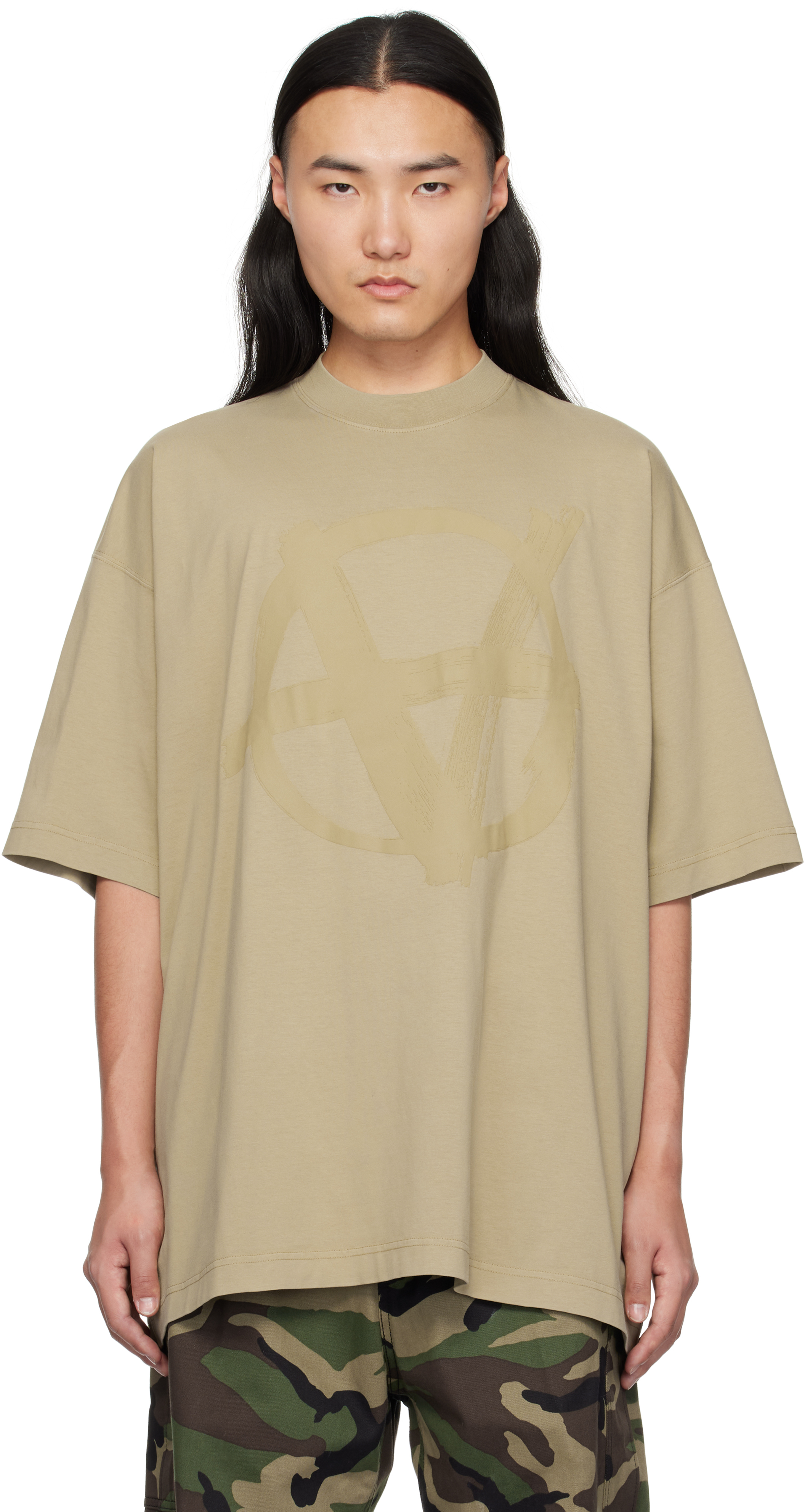 Taupe Double Anarchy T-shirt