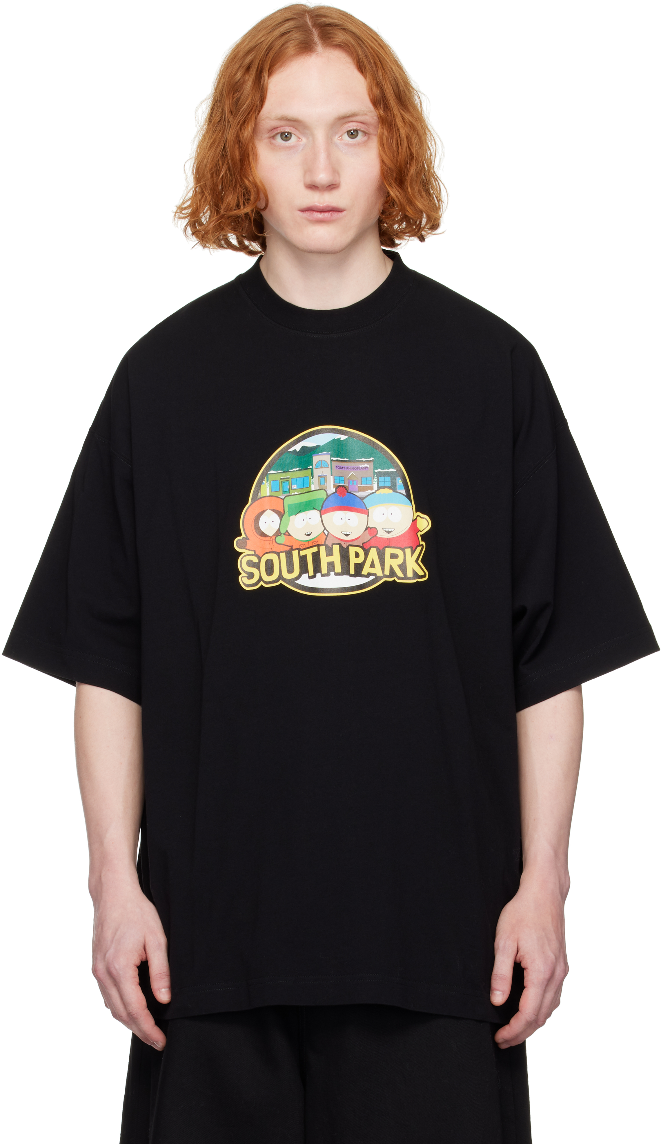 Black 'South Park' Oversized T-shirt