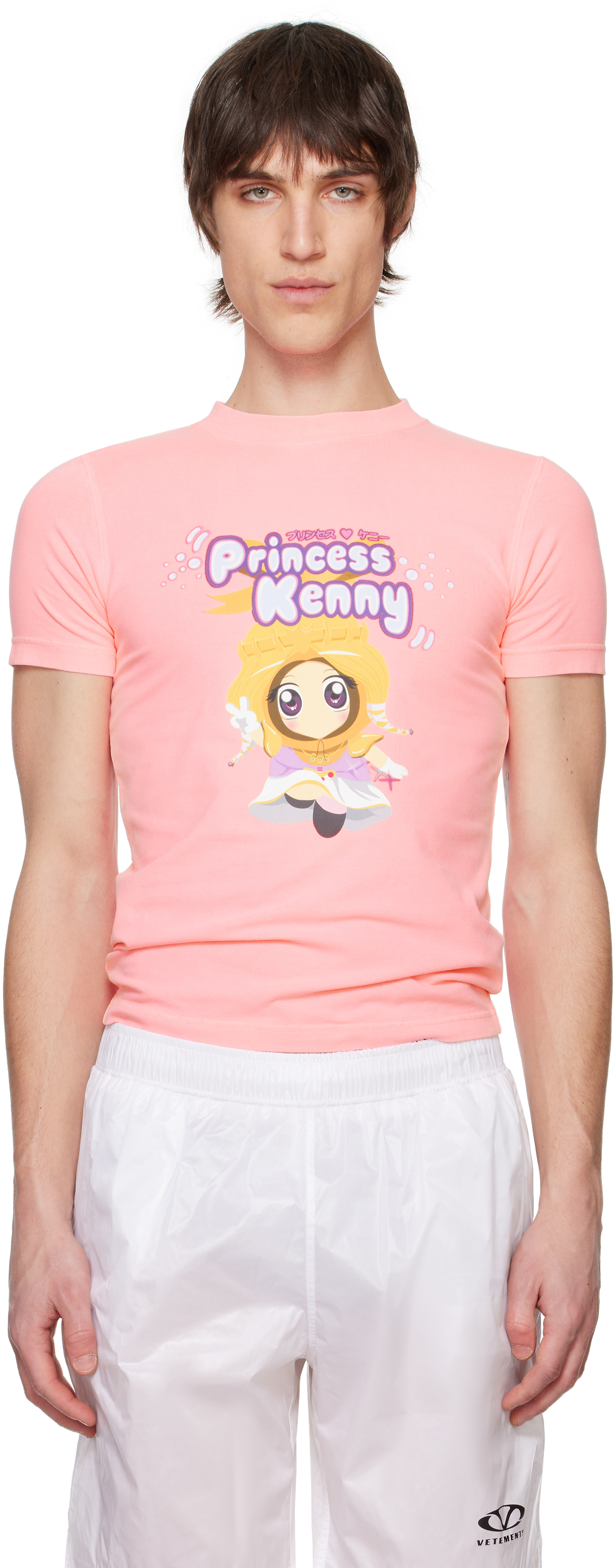 Pink 'Princess Kenny' Fitted T-shirt