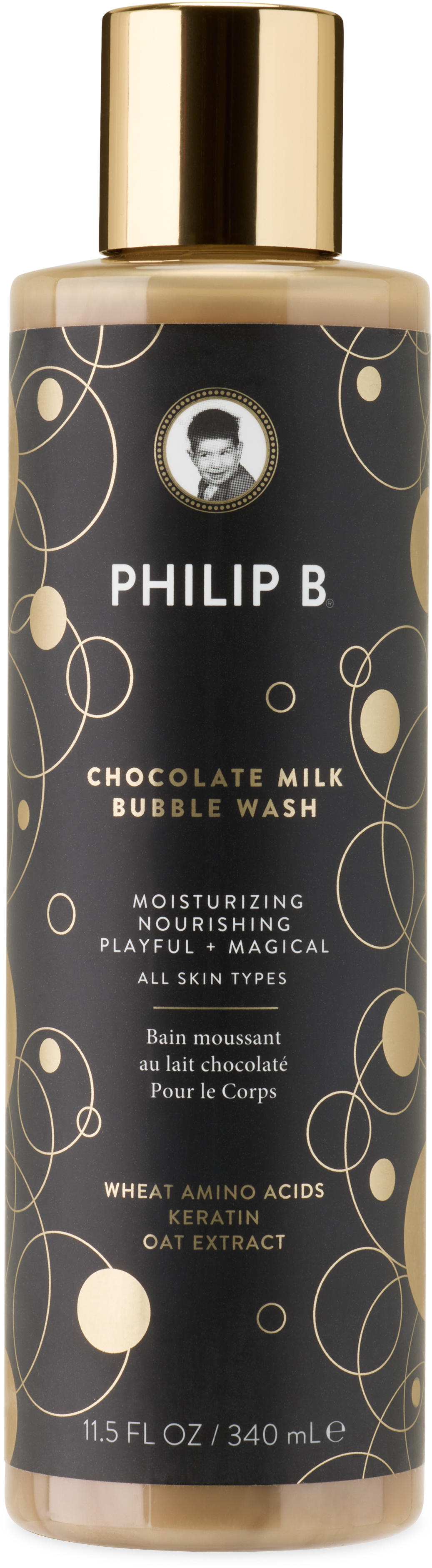 Philip B Chocolate Milk Bubble Body Wash, 340 ml