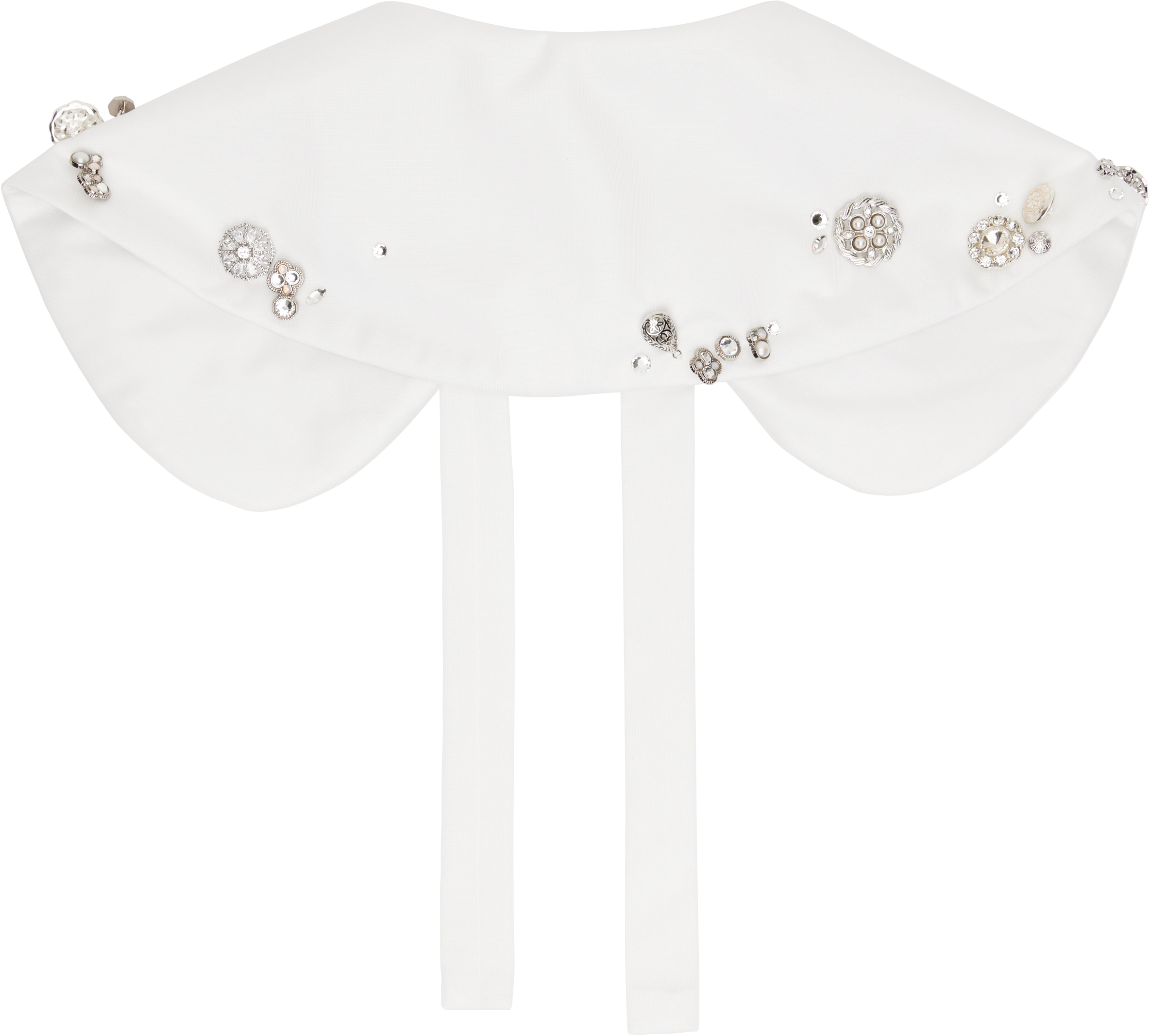 COMME DES GARÇONS WHITE TRICOT COLLAR 