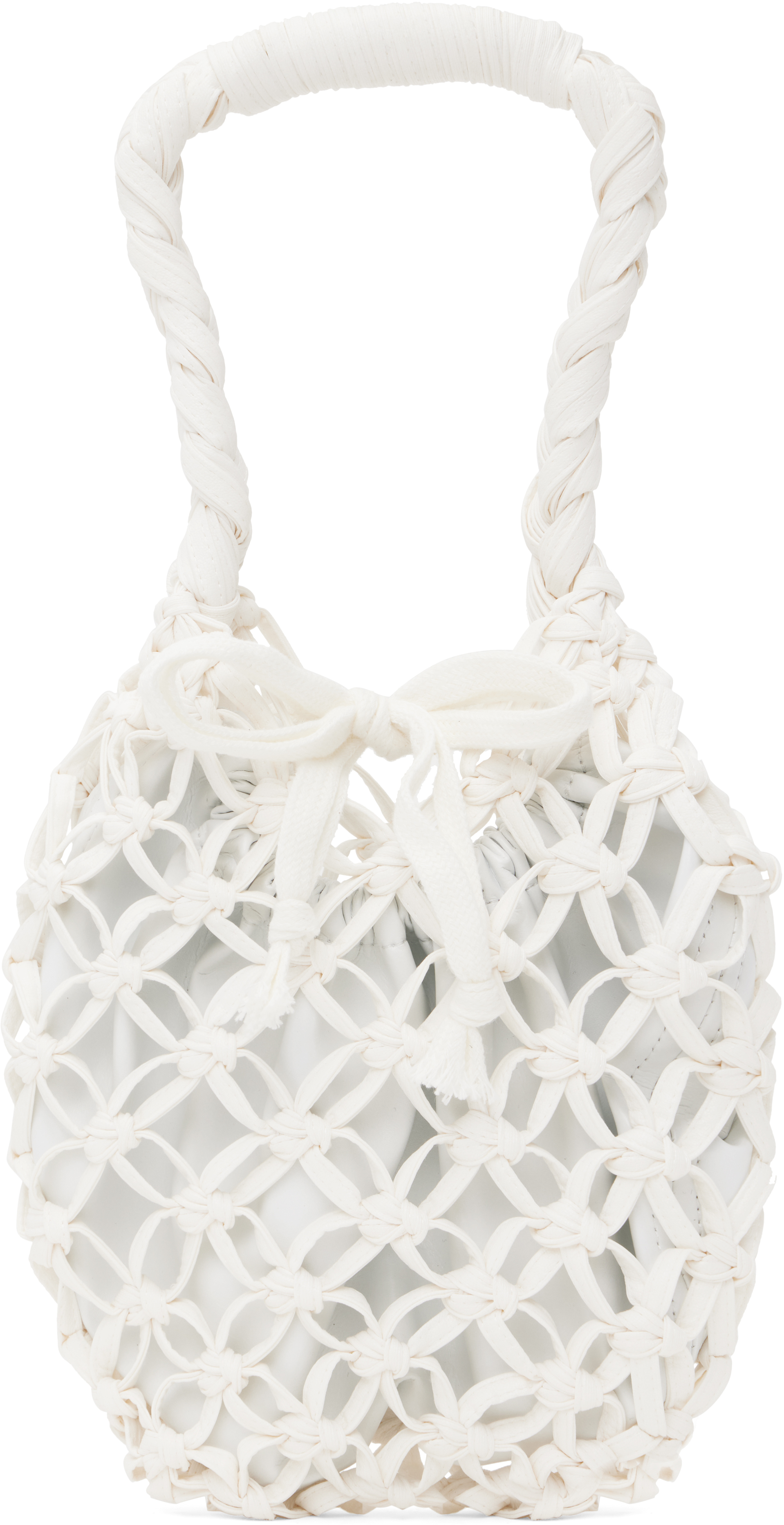 White Synthetic Leather Bag