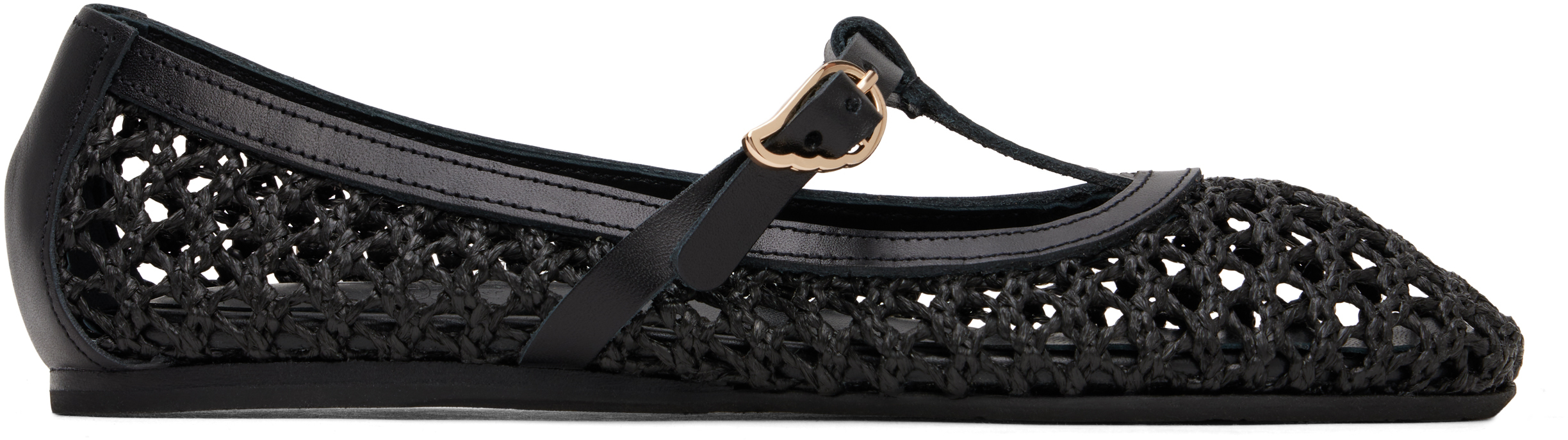 Shop Ancient Greek Sandals Black Aerati Ballerina Flats