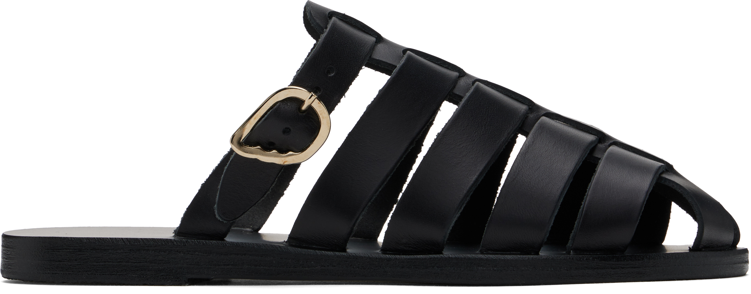 Ancient Greek Sandals Cosmia Slippers In Black