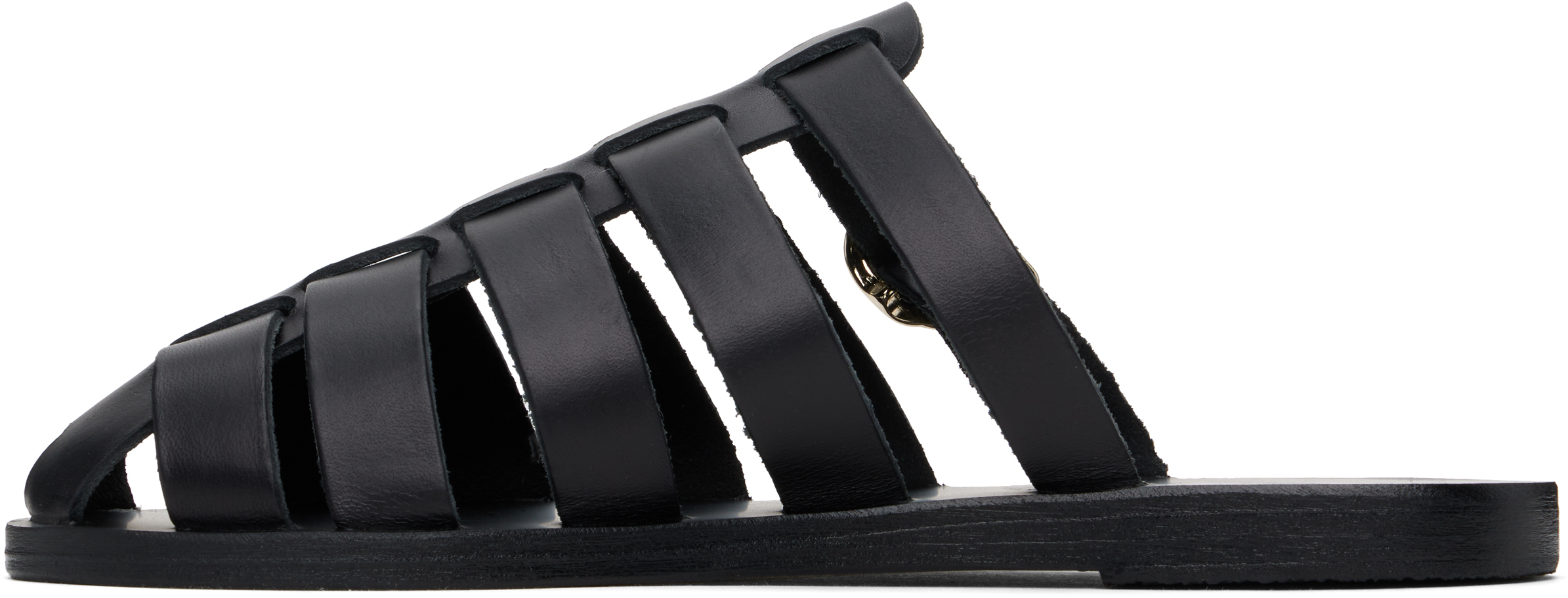 Ancient Greek Sandals Cosmia Slippers In Black