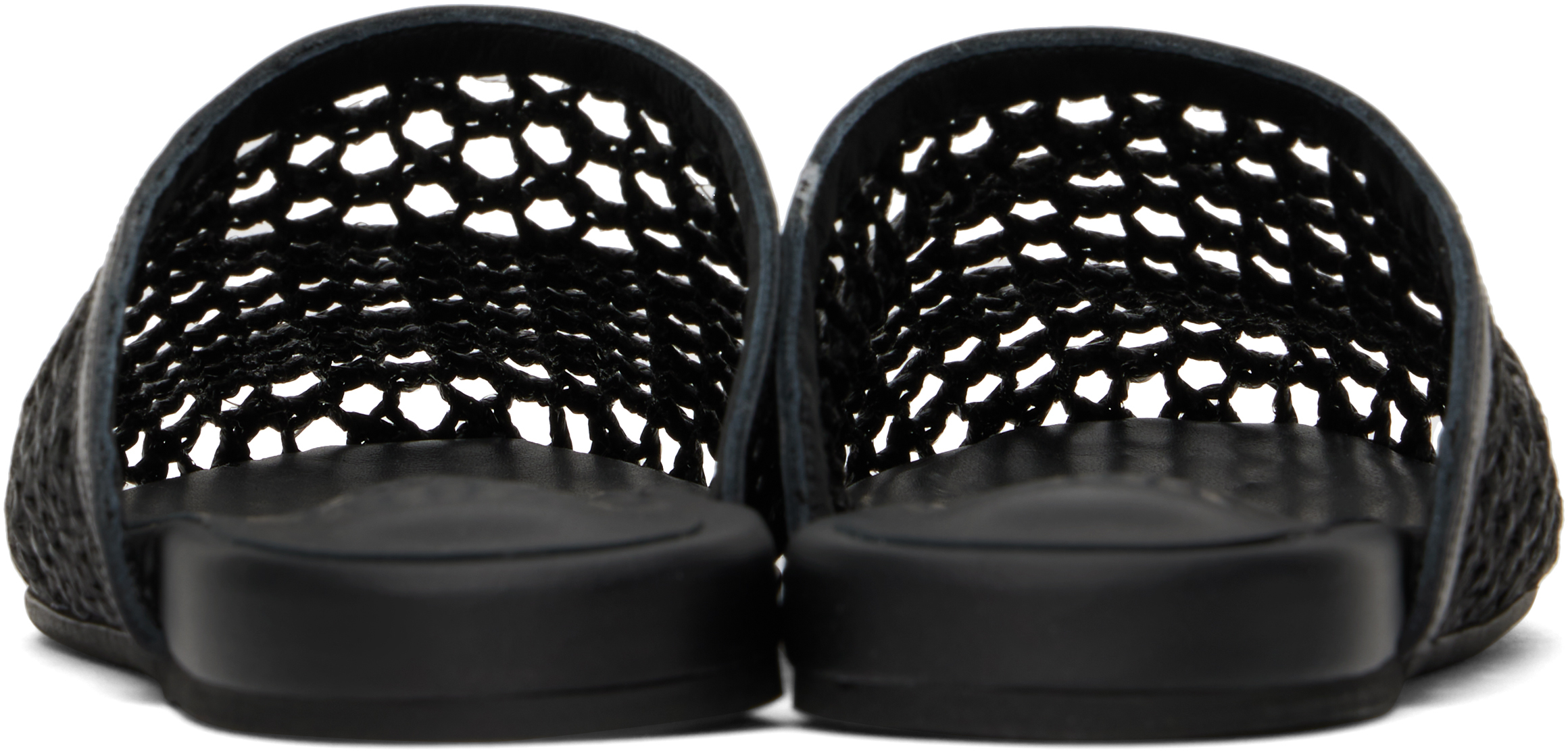 ANCIENT GREEK SANDALS BLACK 'THE SLIPPER' SLIPPERS 