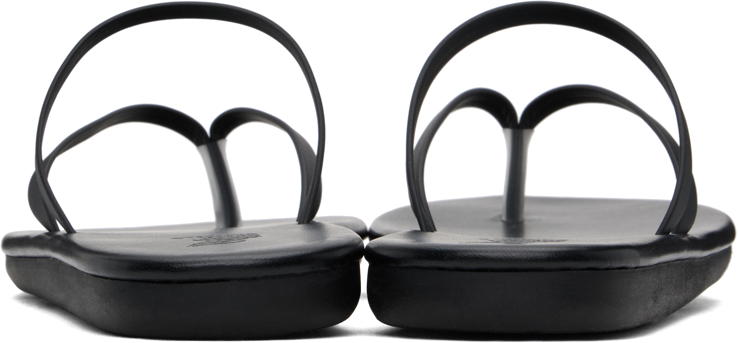 Ancient Greek Sandals Cross-strap Leather Sandals In Black