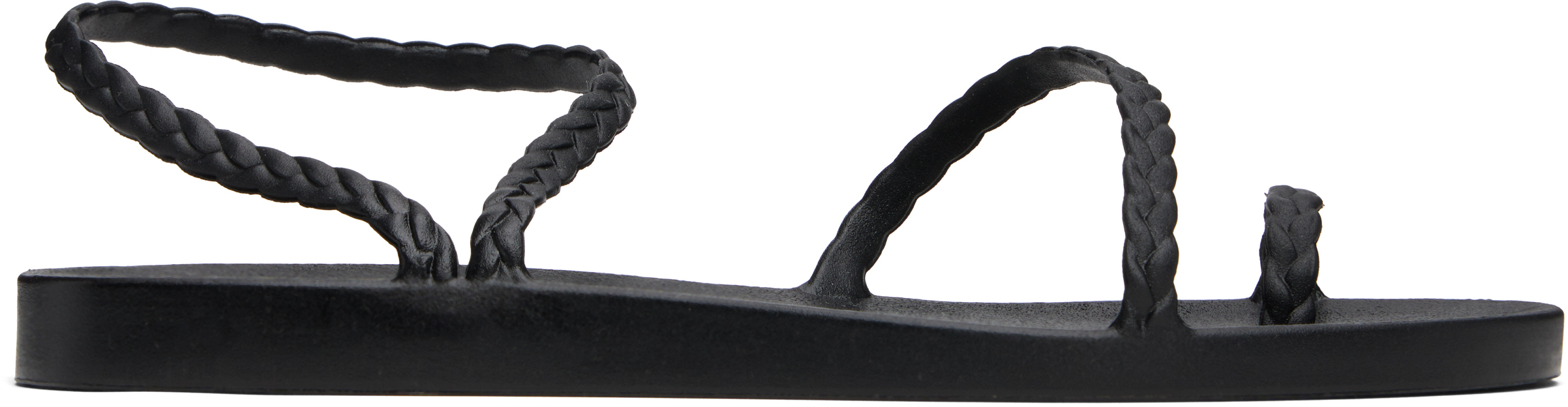 Black Eleftheria Sandals by Ancient Greek Sandals on Sale
