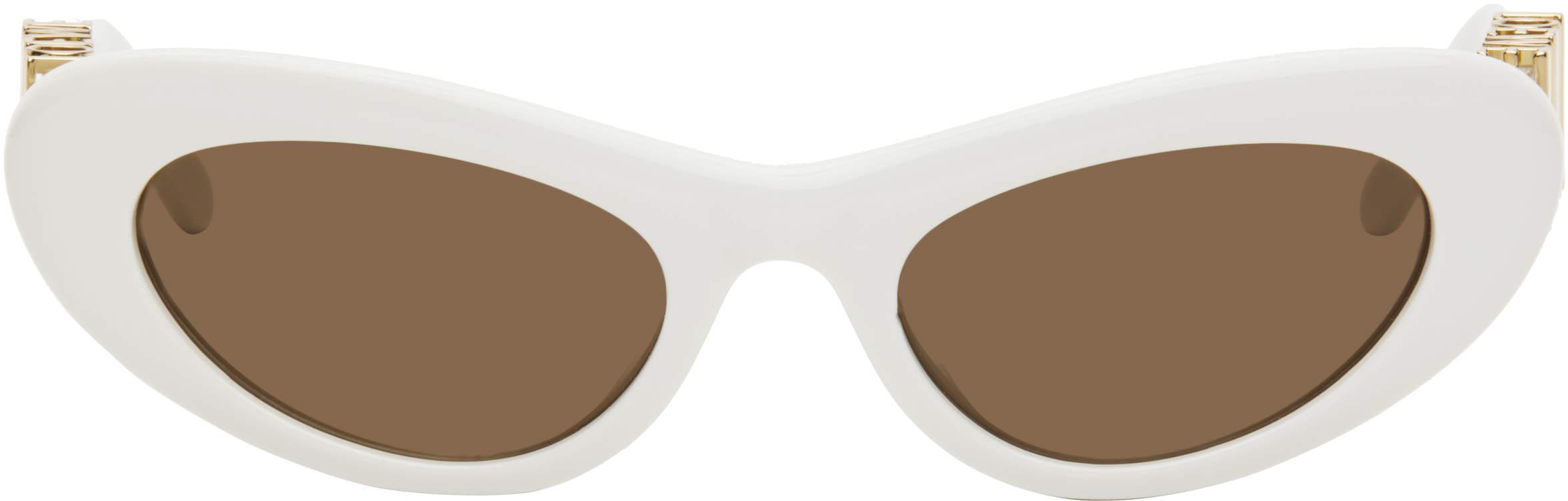 White Cocktail Sunglasses