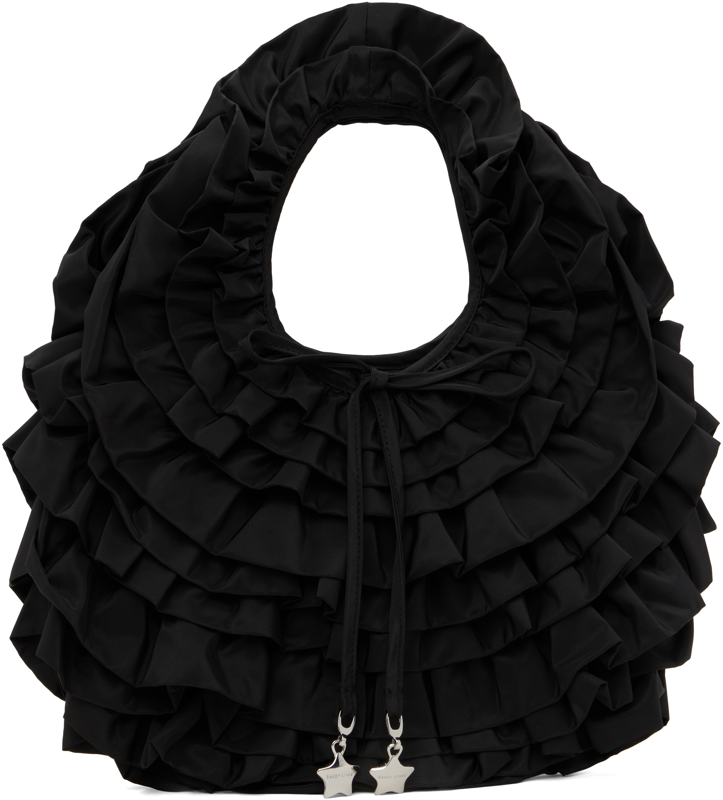 Sandy Liang Black Napa Bag In Black