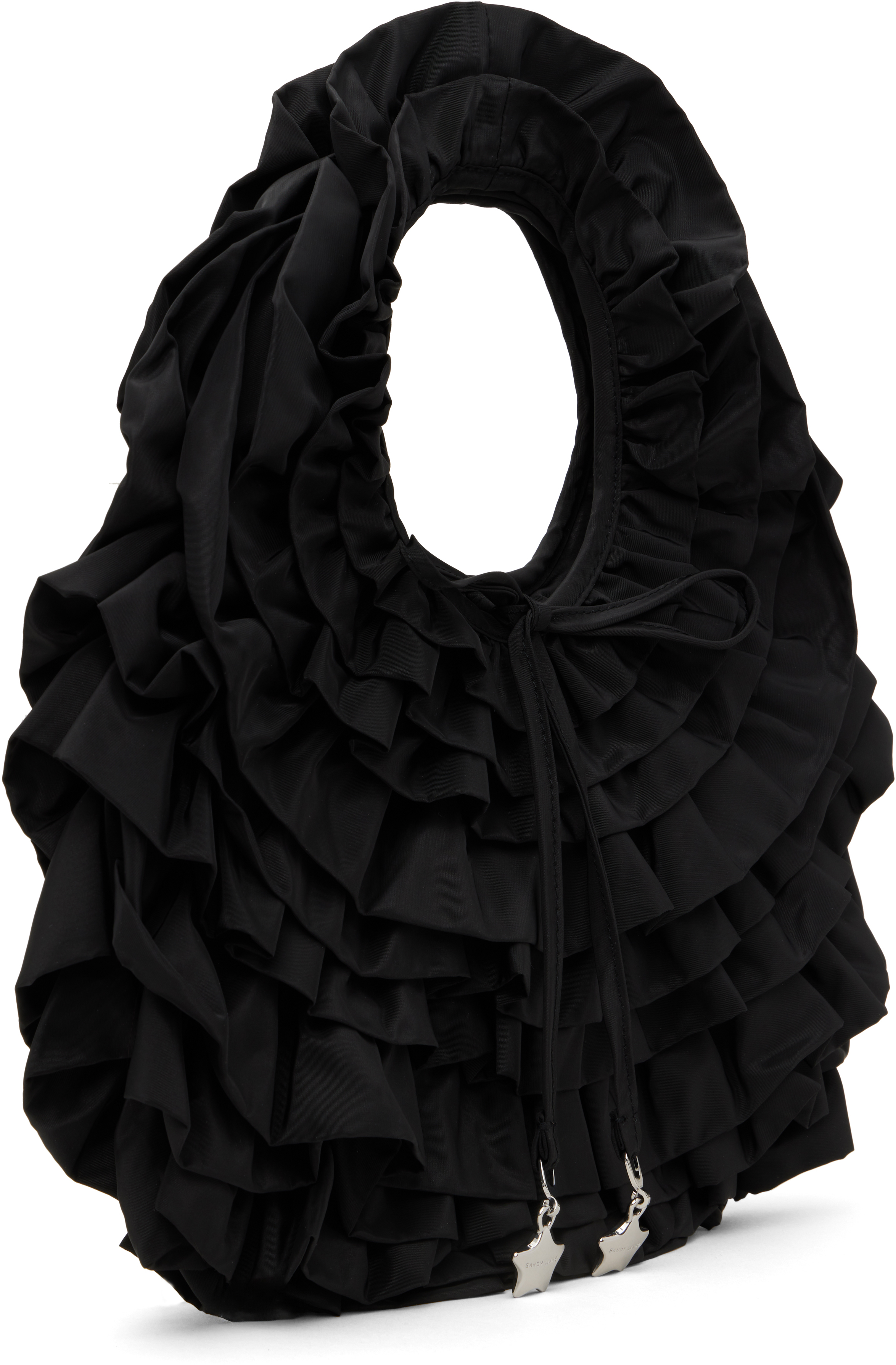 Sandy Liang Black Napa Bag In Black