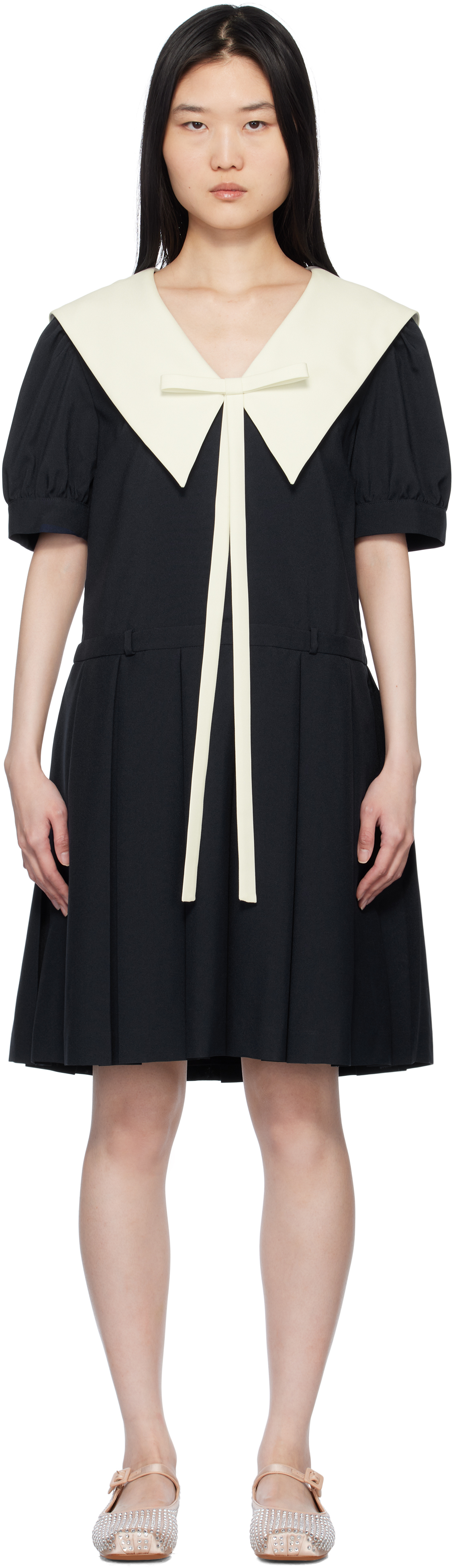 Navy Alta Midi Dress