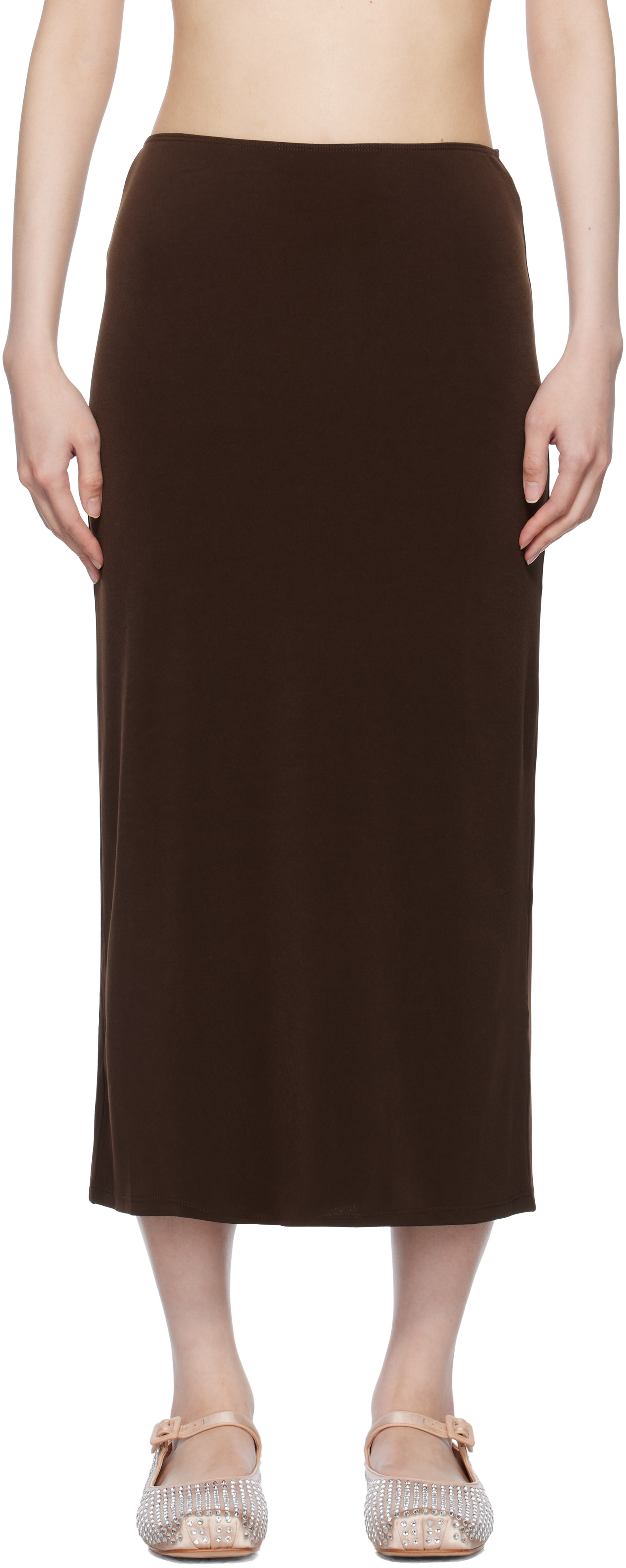 Brown Axew Maxi Skirt