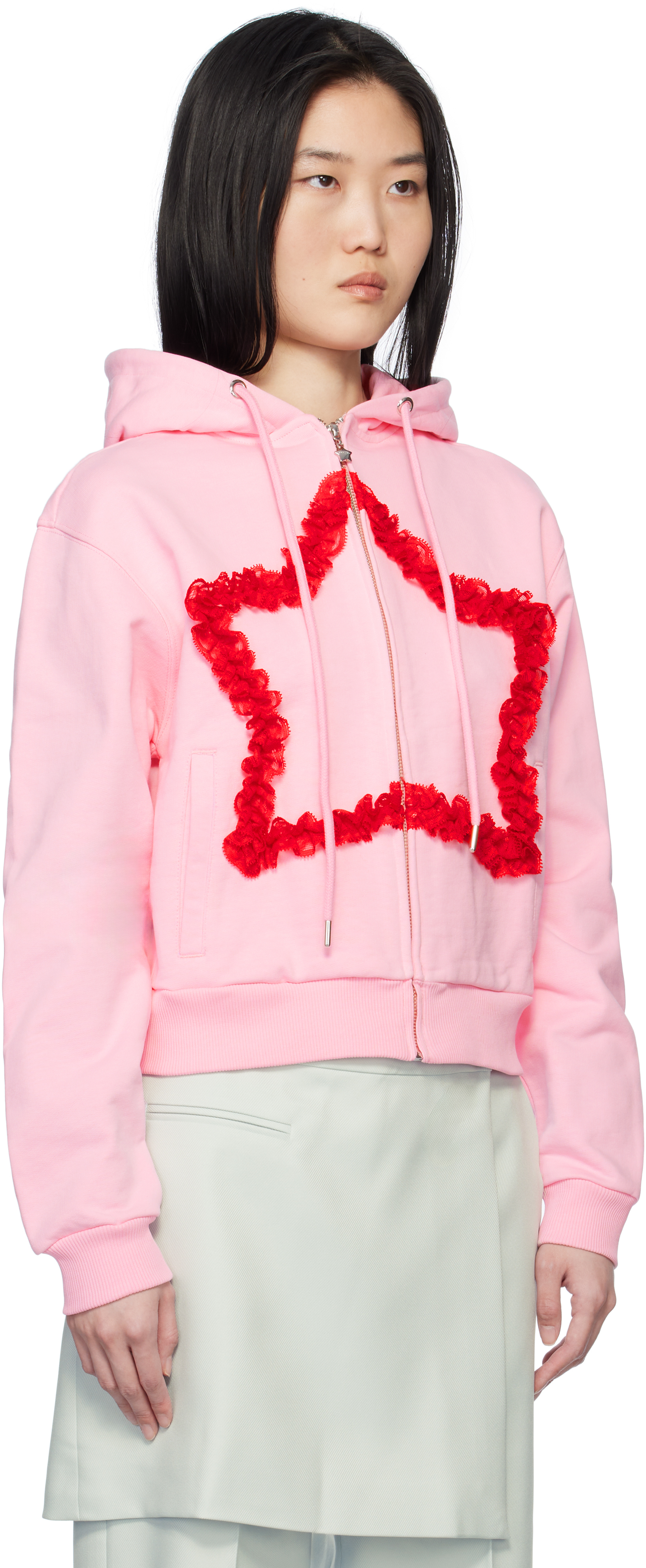 SANDY LIANG PINK REGINA HOODIE 