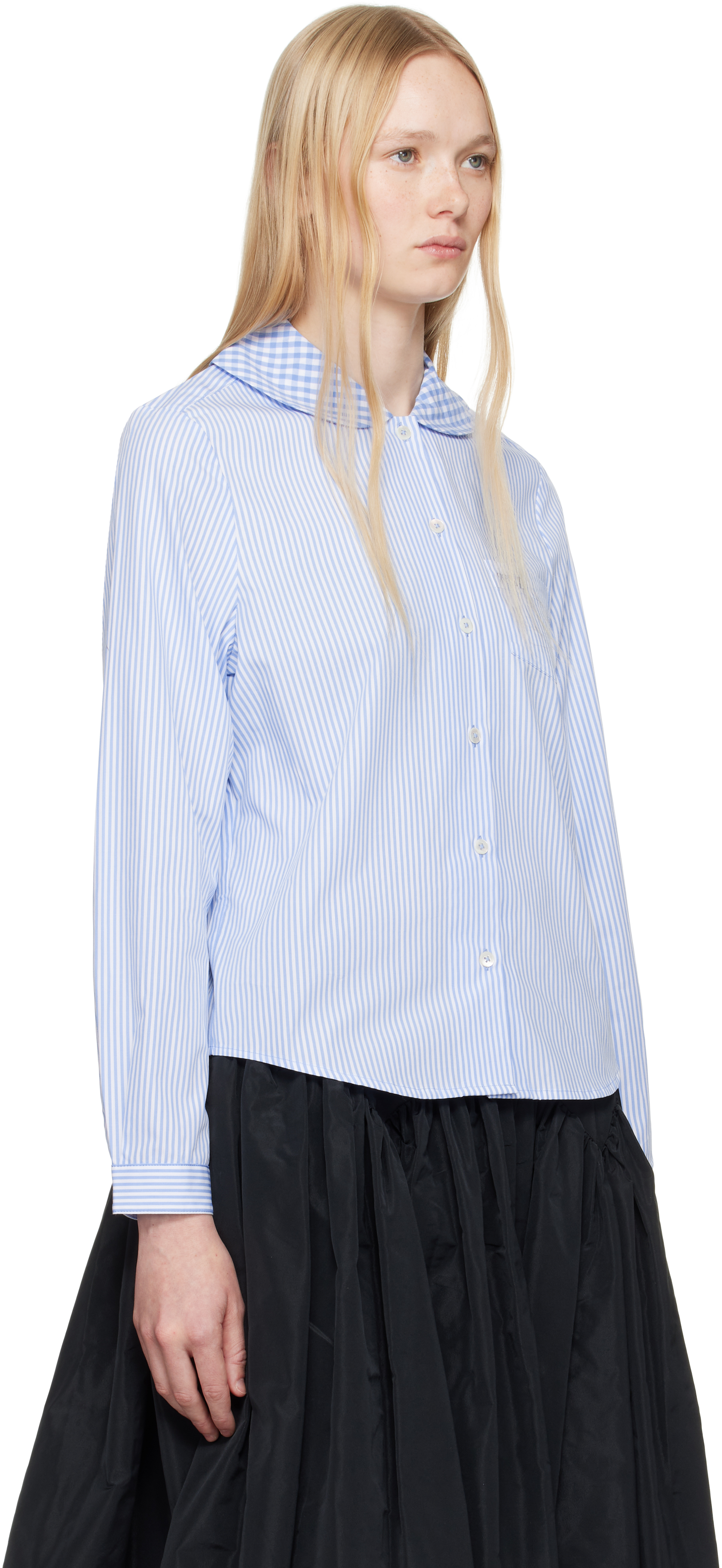 Sandy Liang Blue Wilbur Shirt