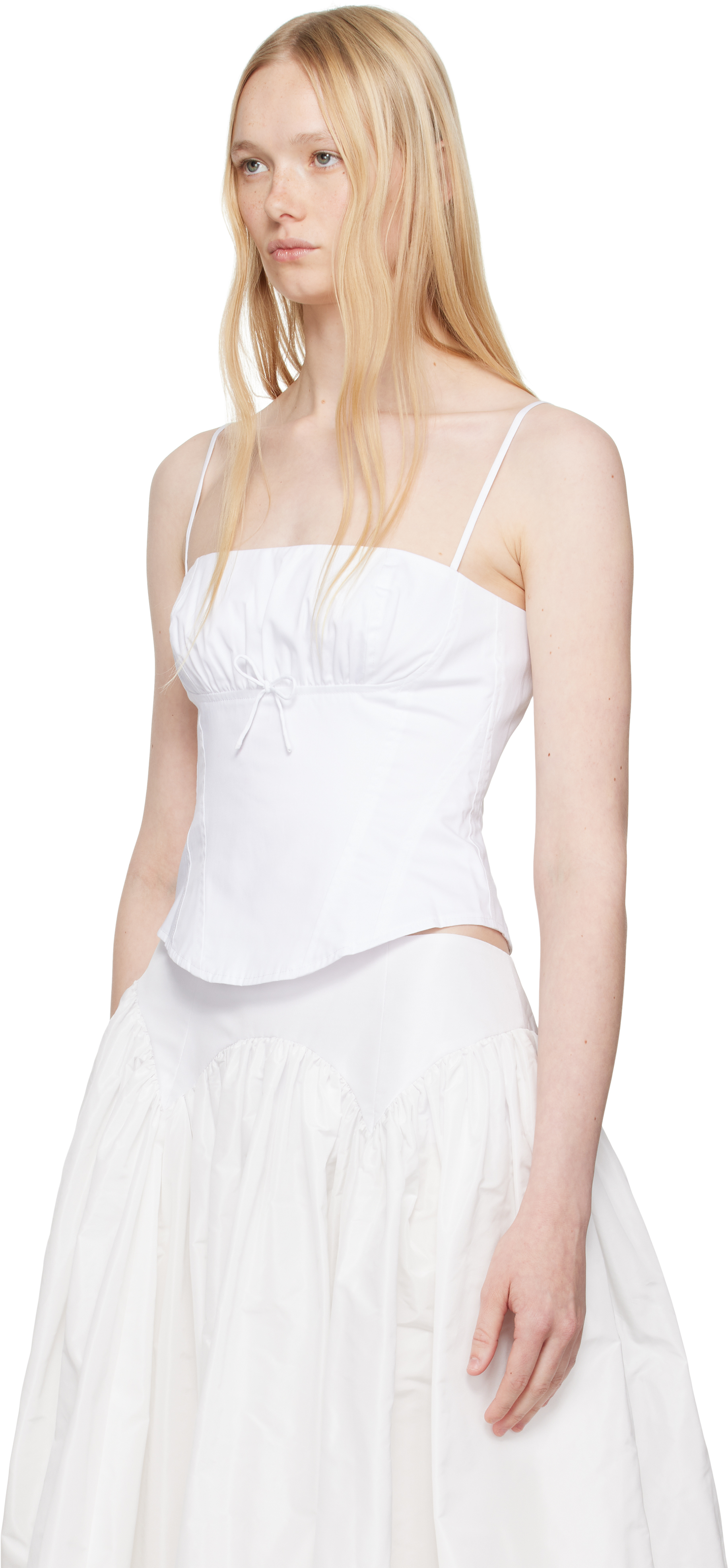 Sandy Liang White Hotaru Top