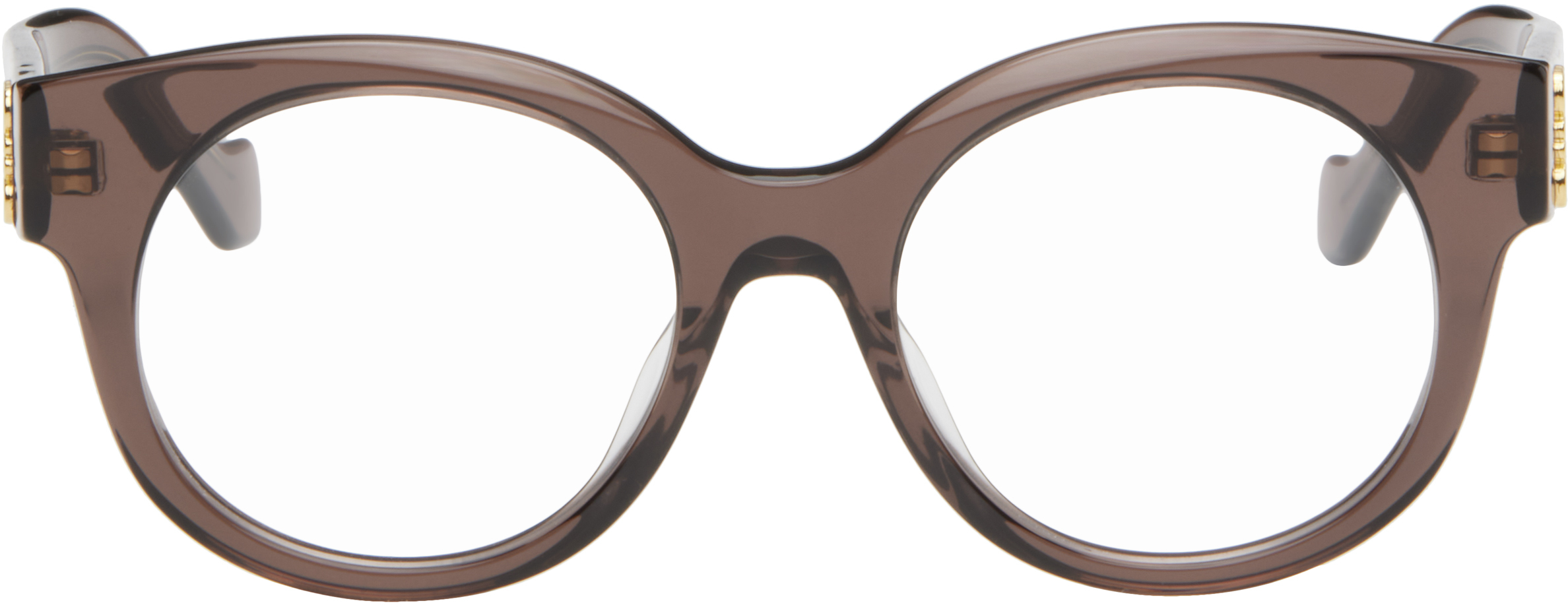 Brown Anagram Glasses