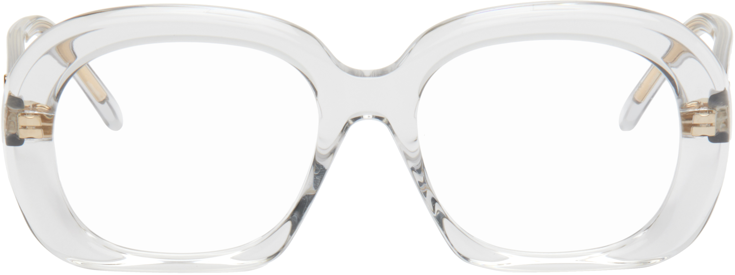 Transparent Curvy Glasses