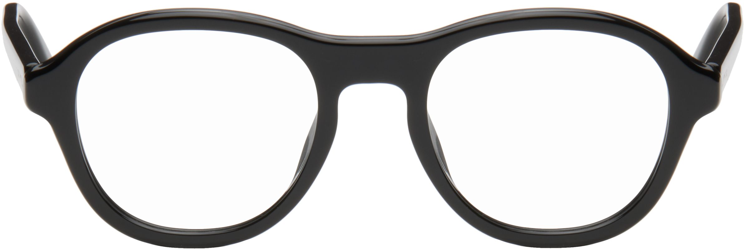 【大人気】LOEWE ブラック Thin メガネ LOEWE: Black Thin Glasses | SSENSE