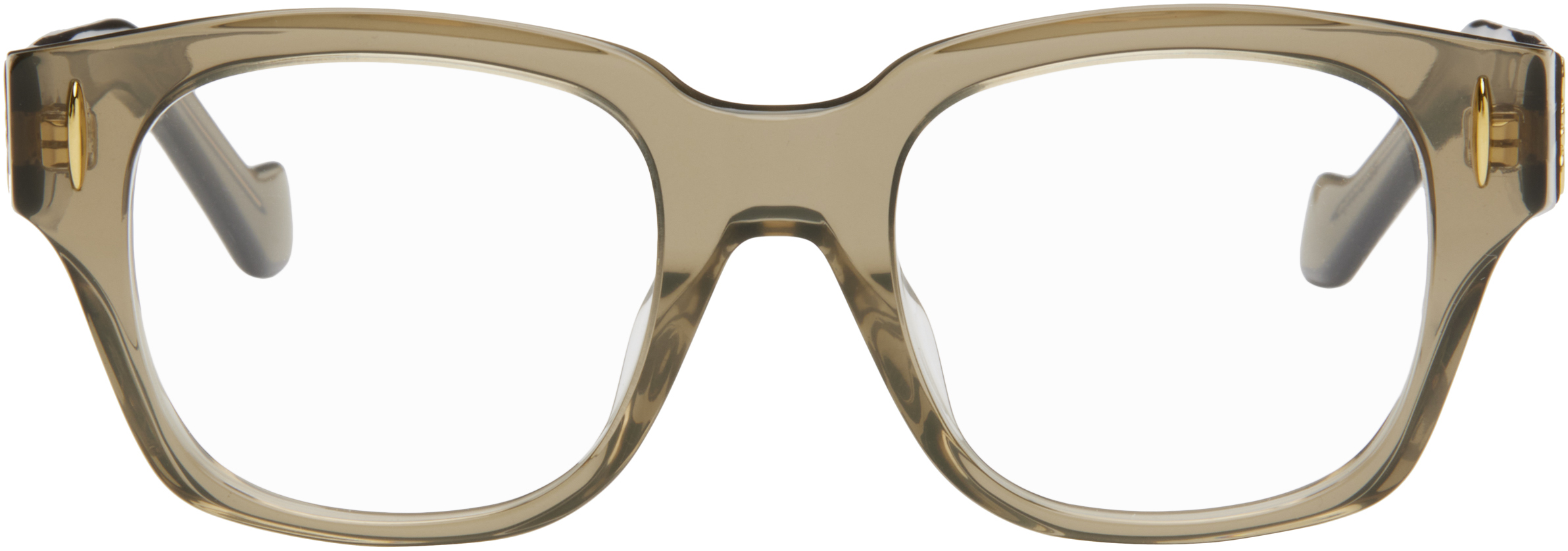 Khaki Anagram Glasses