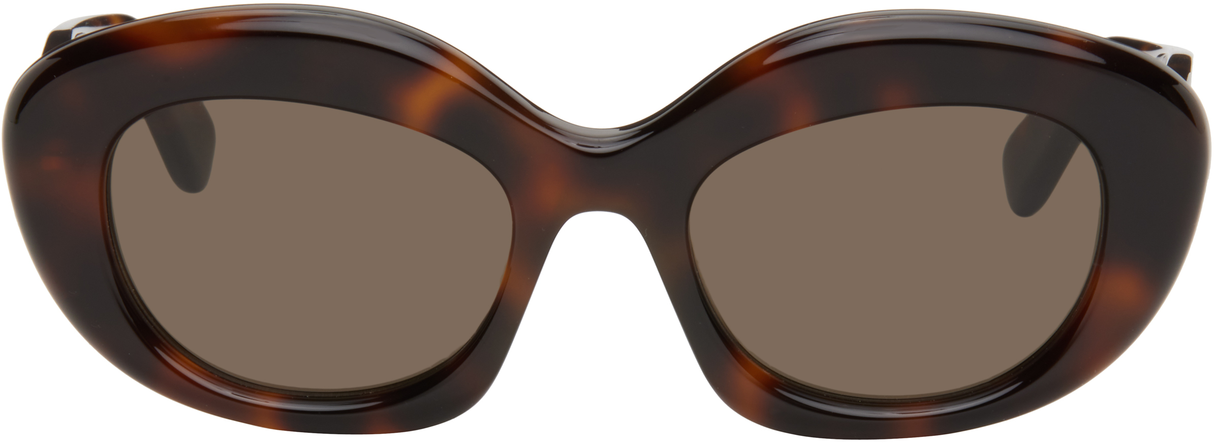 【関税込み】LOEWE ブラック Curvy サングラス LOEWE Chunky Anagram 49MM Oval Sunglasses | Saks Fifth Avenue